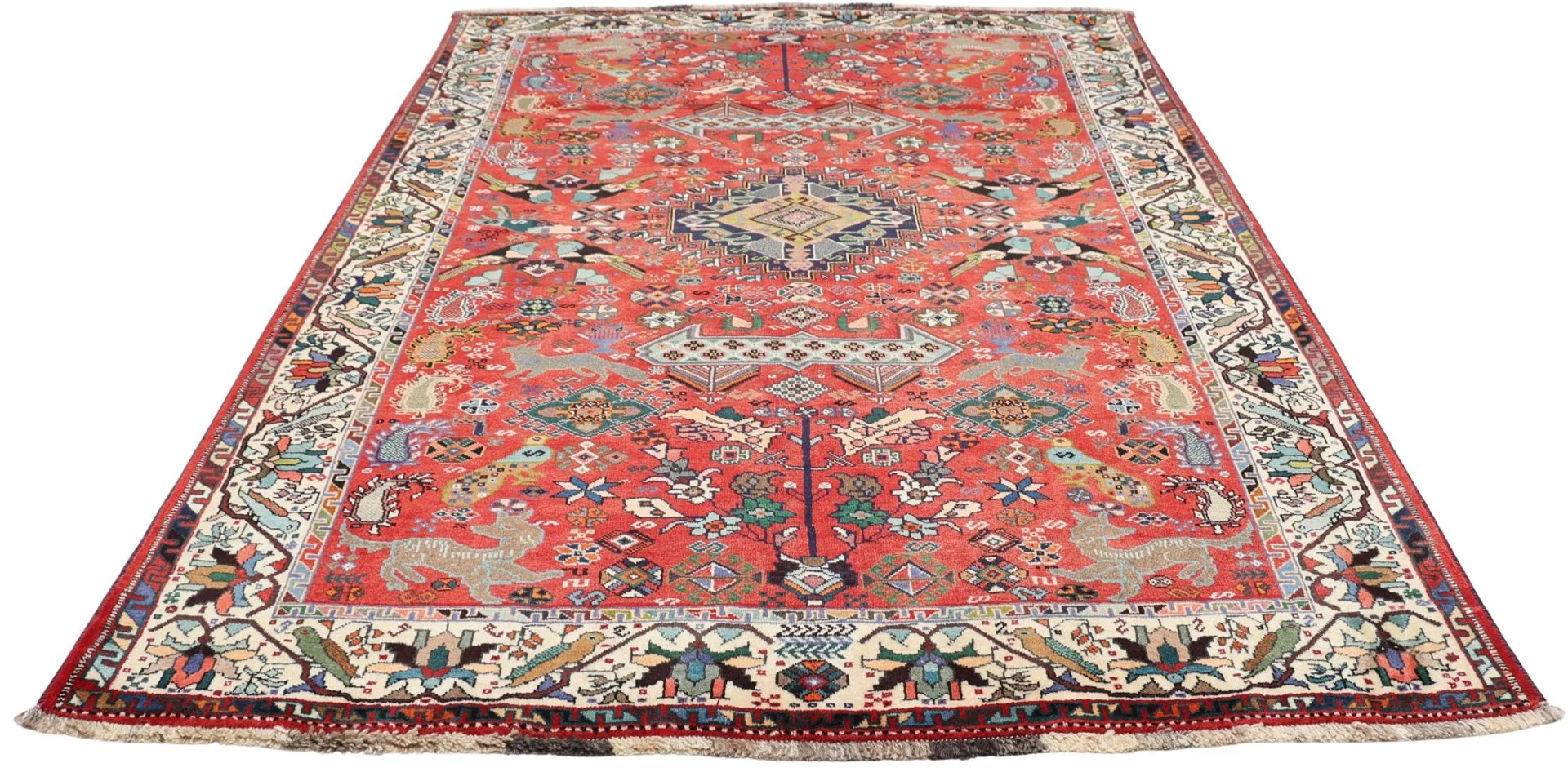 Alternative view of Wool Shiraz Persian Rug 178 × 255 cm, hand-knotted