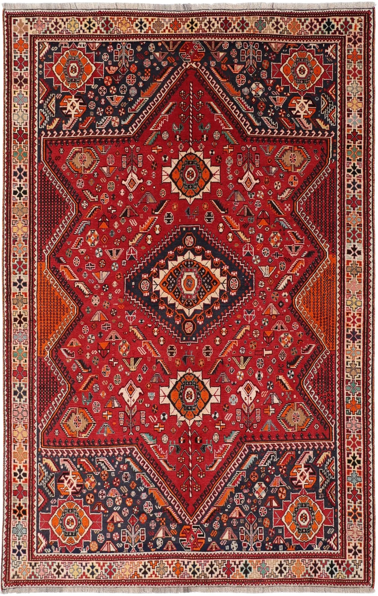 Wool Shiraz Persian Rug 170 × 265 cm, hand-knotted