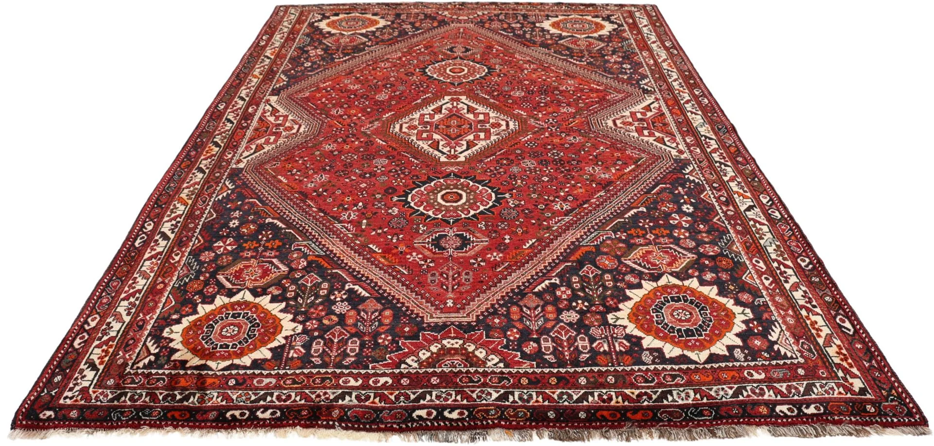 Alternative view of Shiraz Persian Rug 176 × 265 cm in Wool, hand-knotted