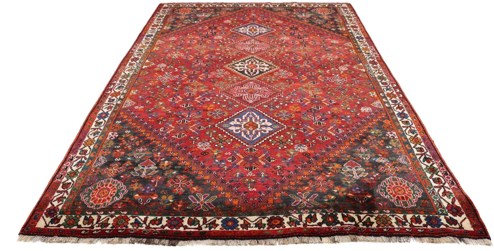 Alternative view of Hand-Knotted Shiraz Persian Rug, 175 × 285 cm, Wool