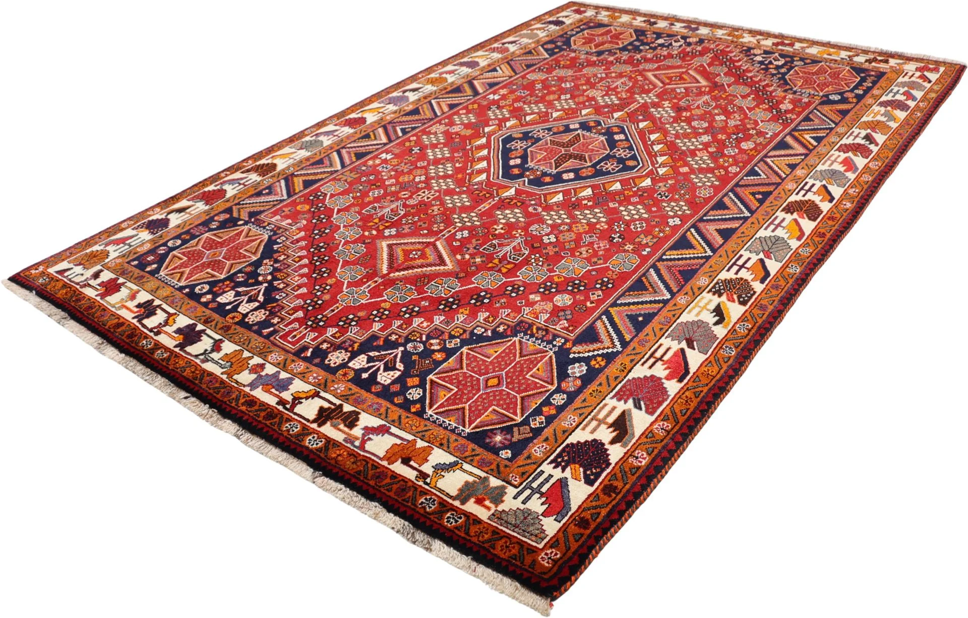 Shiraz Persian Rug 175 × 275 cm in Wool, hand-knotted - Image 3