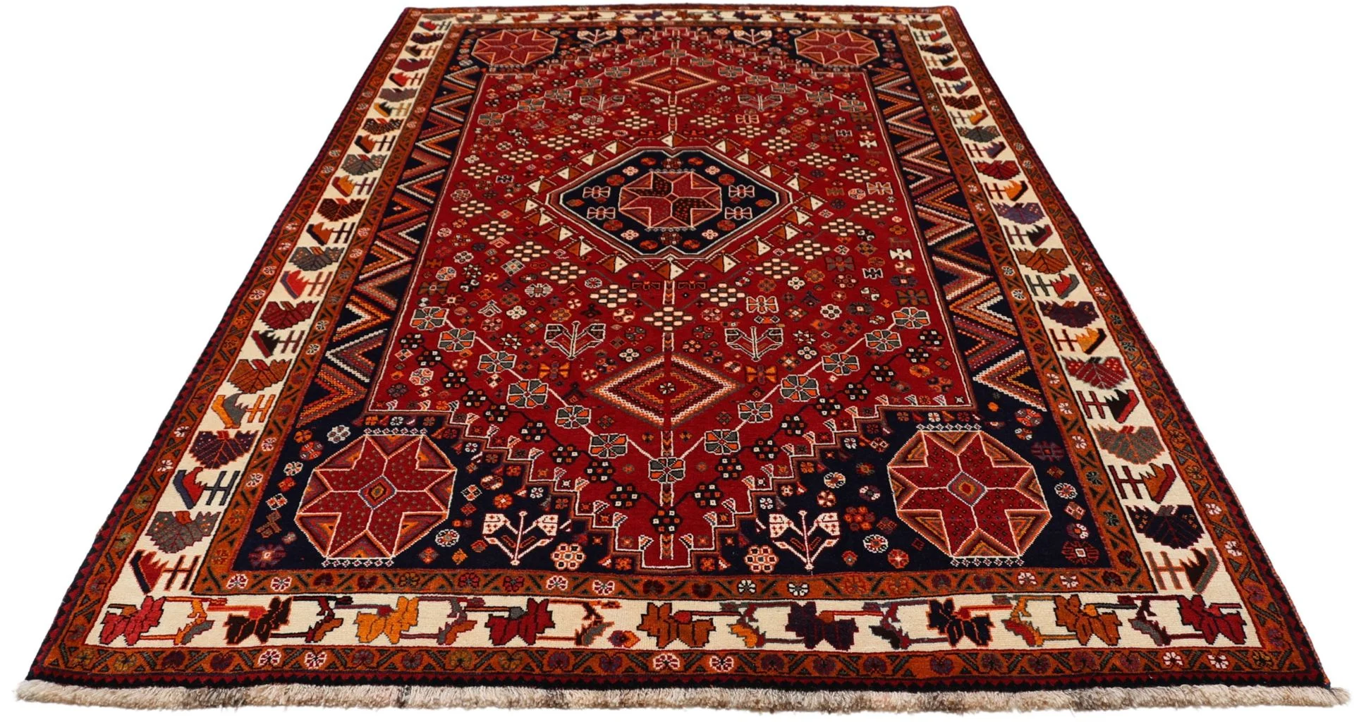 Shiraz Persian Rug 175 × 275 cm in Wool, hand-knotted - Image 7