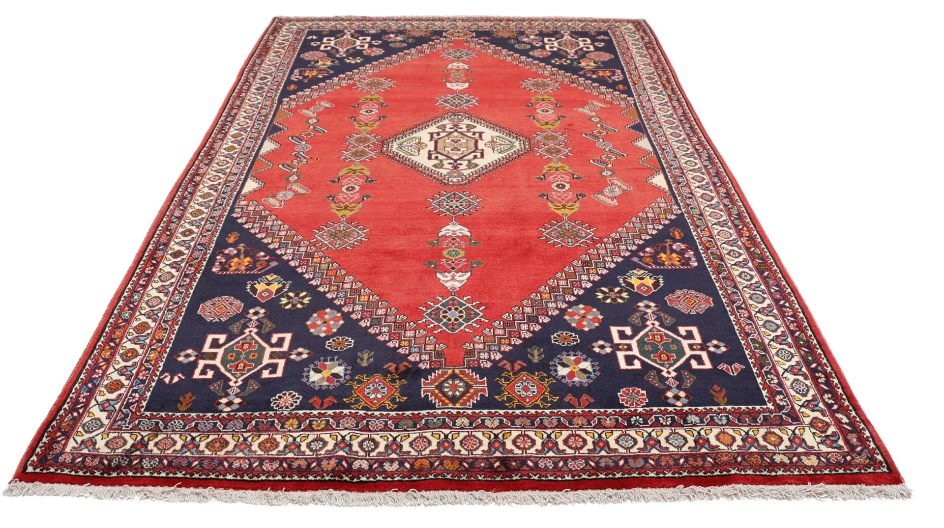 Alternative view of Shiraz Persian Rug 167 × 266 cm in Wool, hand-knotted