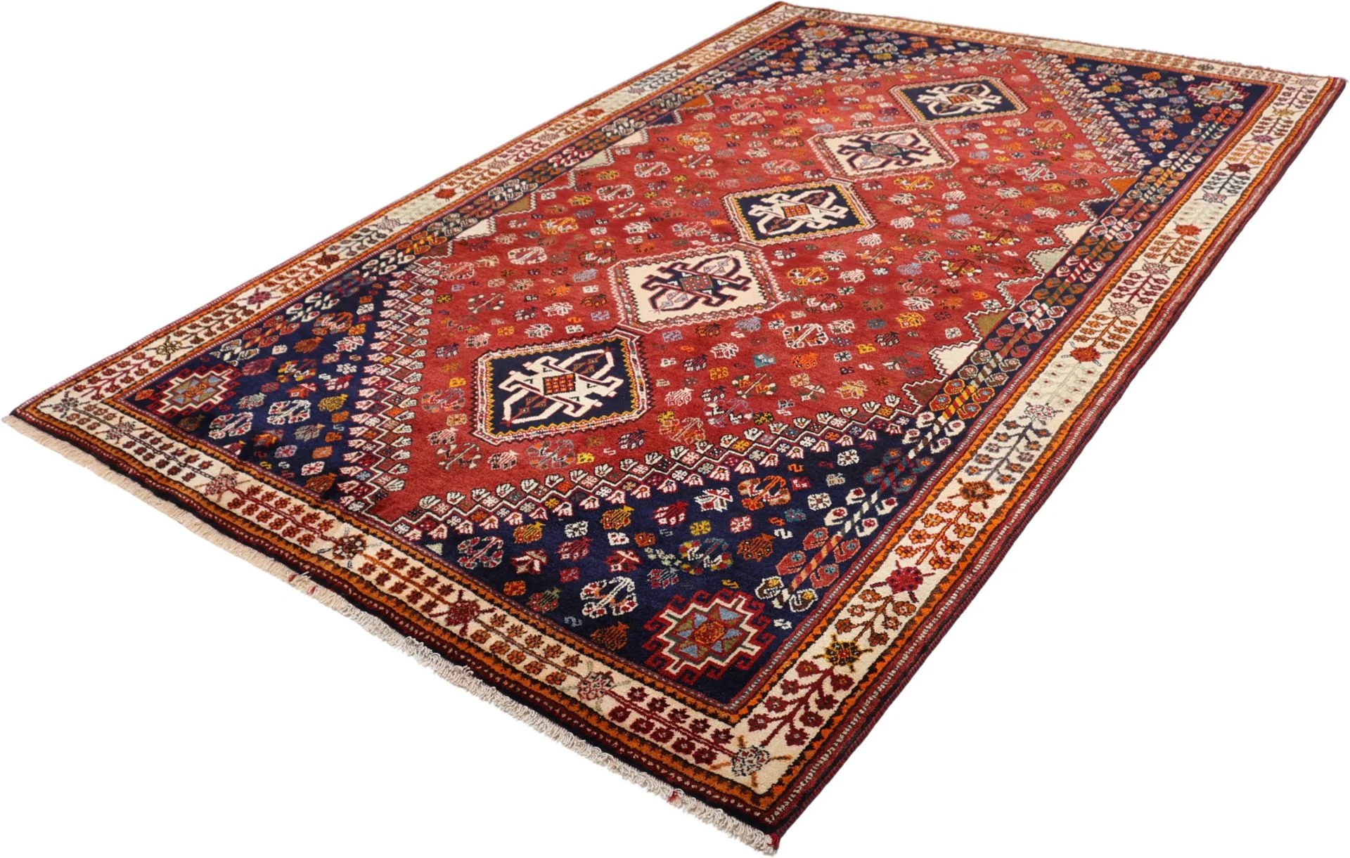 Wool Shiraz Persian Rug 173 × 265 cm, hand-knotted - Image 3