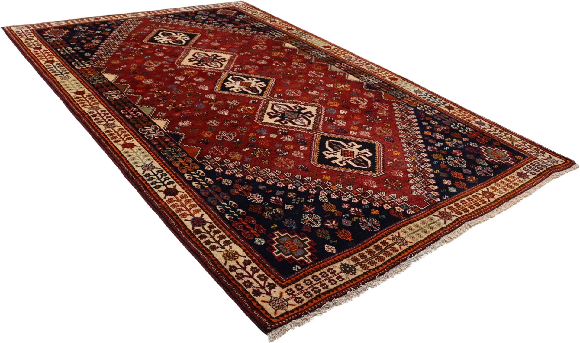 Wool Shiraz Persian Rug 173 × 265 cm, hand-knotted - Image 4