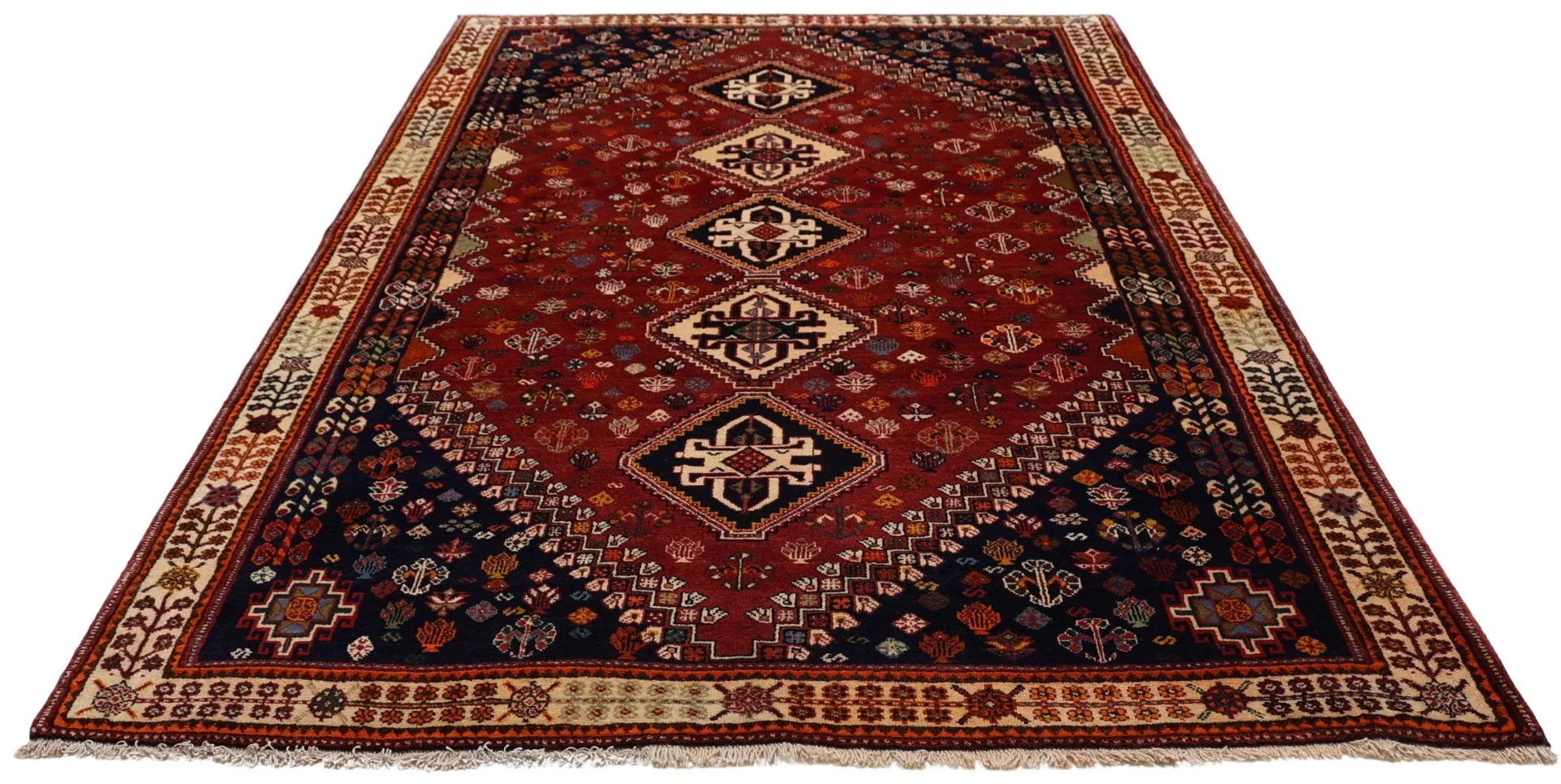 Wool Shiraz Persian Rug 173 × 265 cm, hand-knotted - Image 7