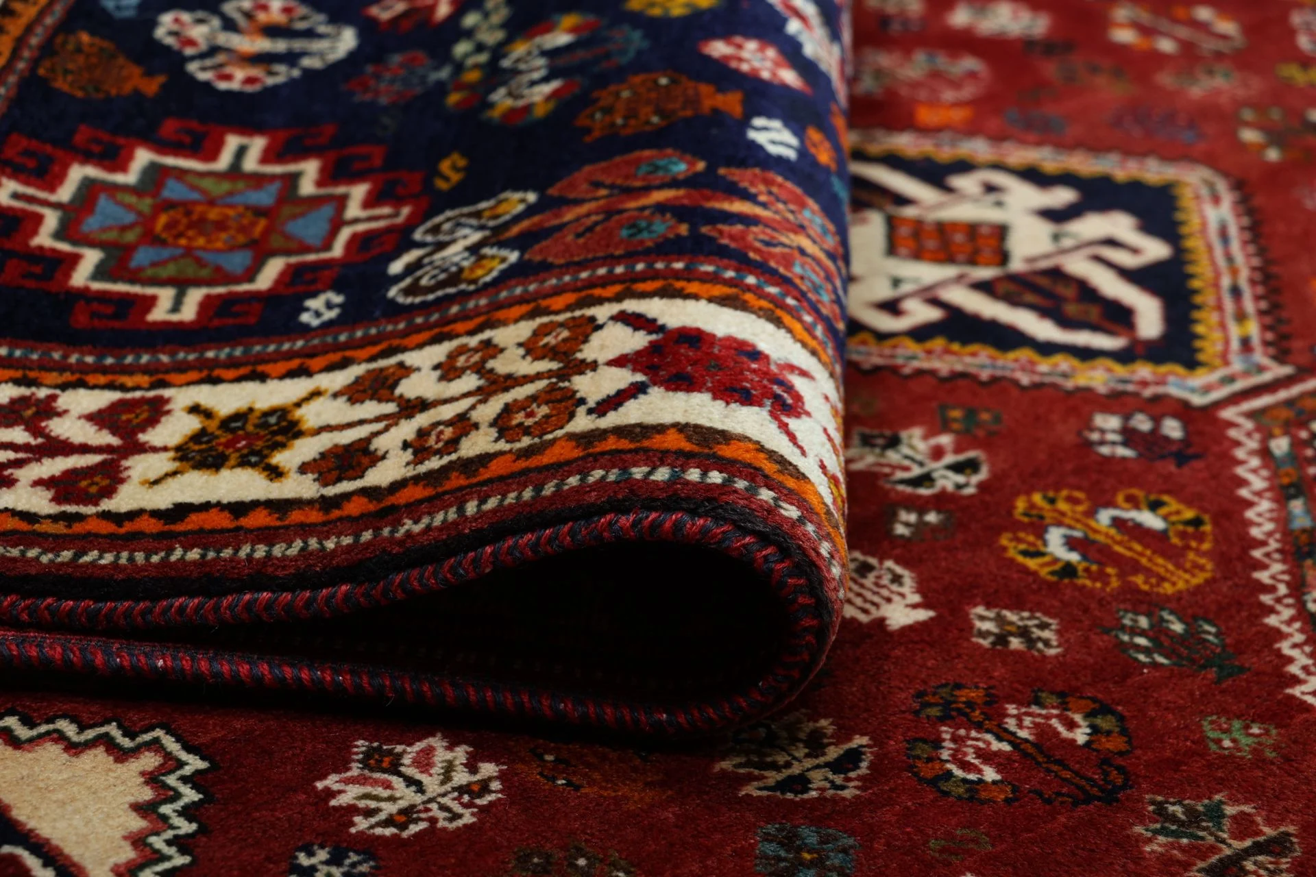 Wool Shiraz Persian Rug 173 × 265 cm, hand-knotted - Image 10