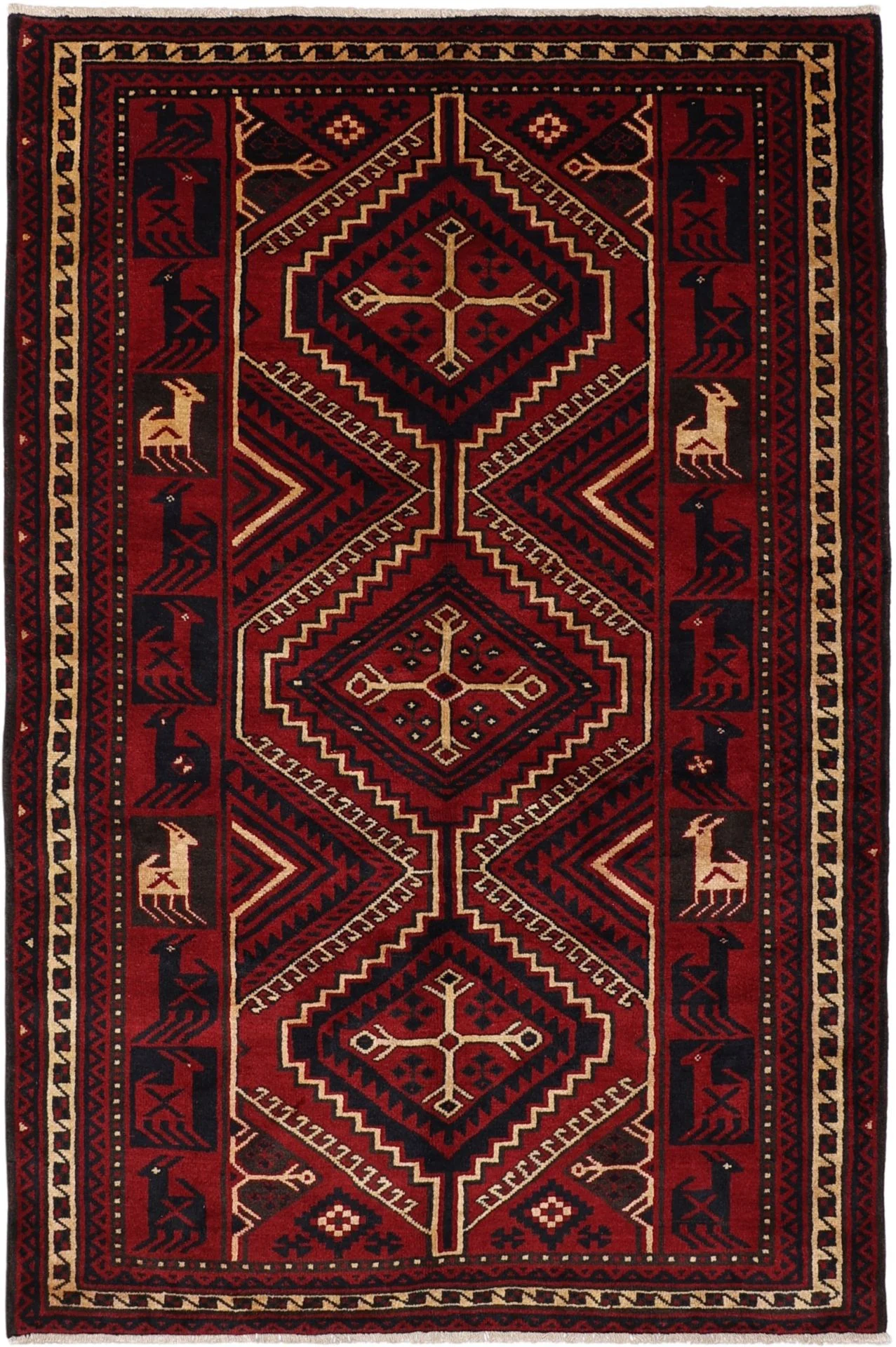 Shiraz Persian Rug 170 × 255 cm in Wool, hand-knotted