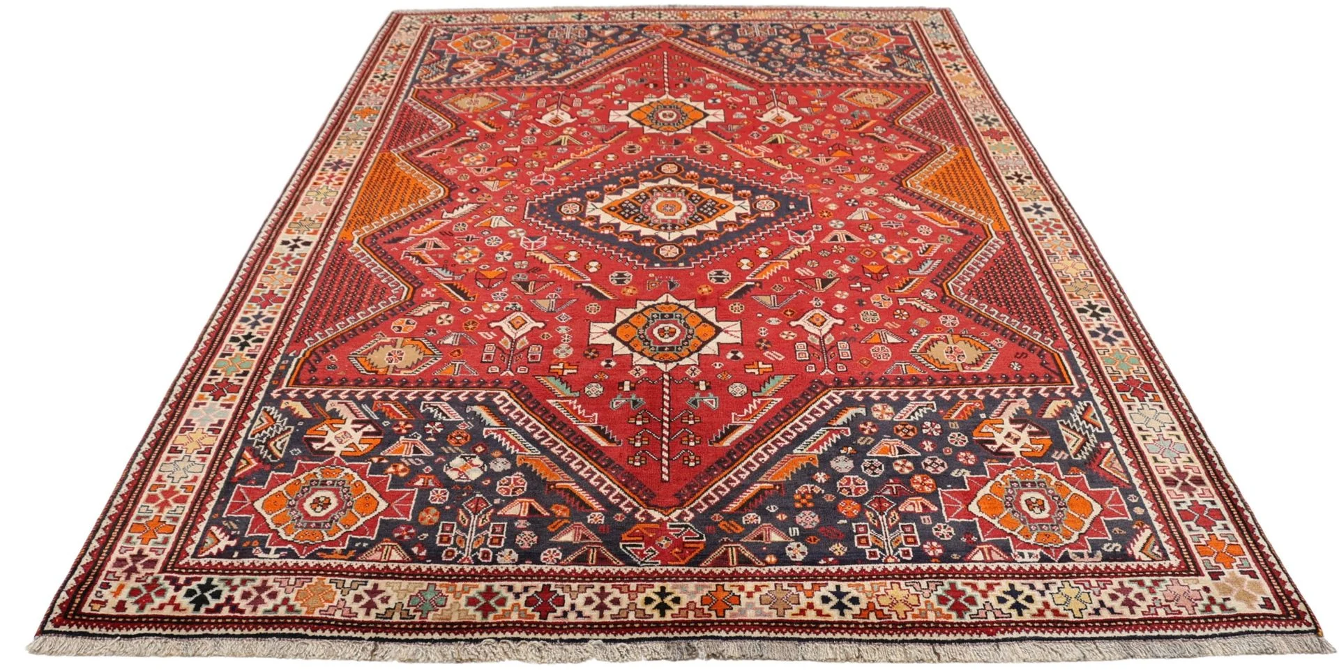Alternative view of Wool Shiraz Persian Rug 170 × 265 cm, hand-knotted