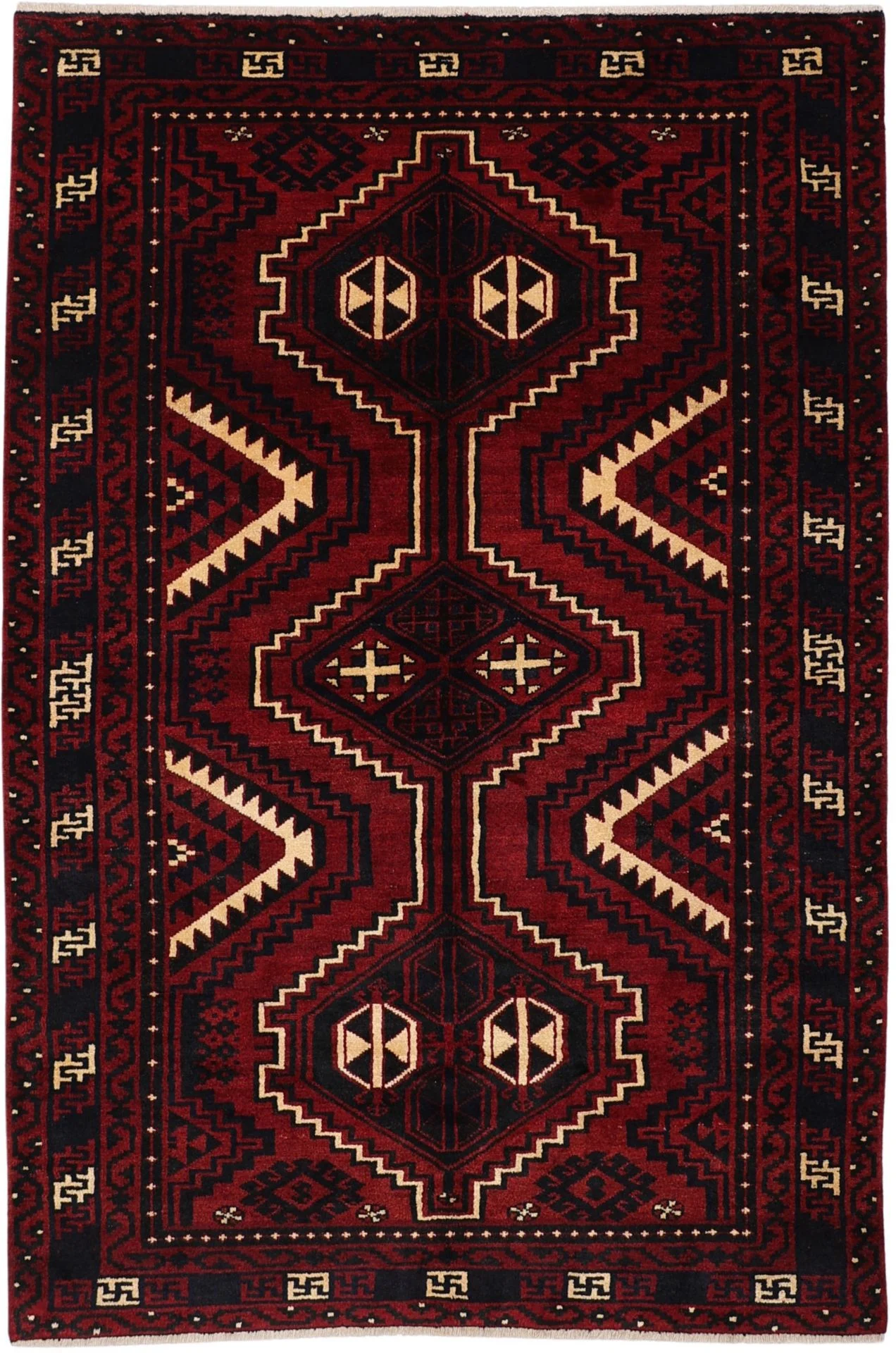 Wool Shiraz Persian Rug 178 × 262 cm, hand-knotted