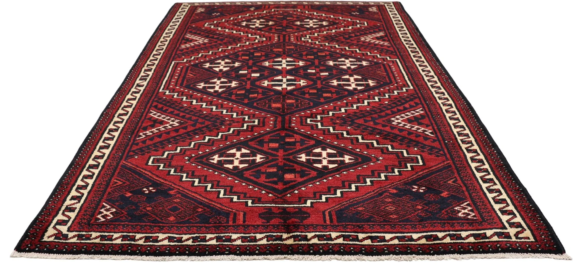 Alternative view of Hand-Knotted Shiraz Persian Rug, 183 × 290 cm, Wool