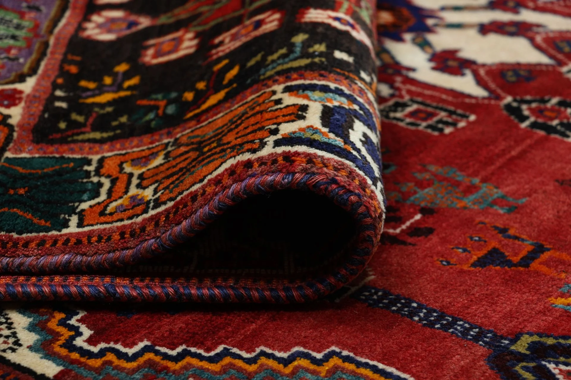 Wool Shiraz Persian Rug 160 × 260 cm, hand-knotted - Image 10