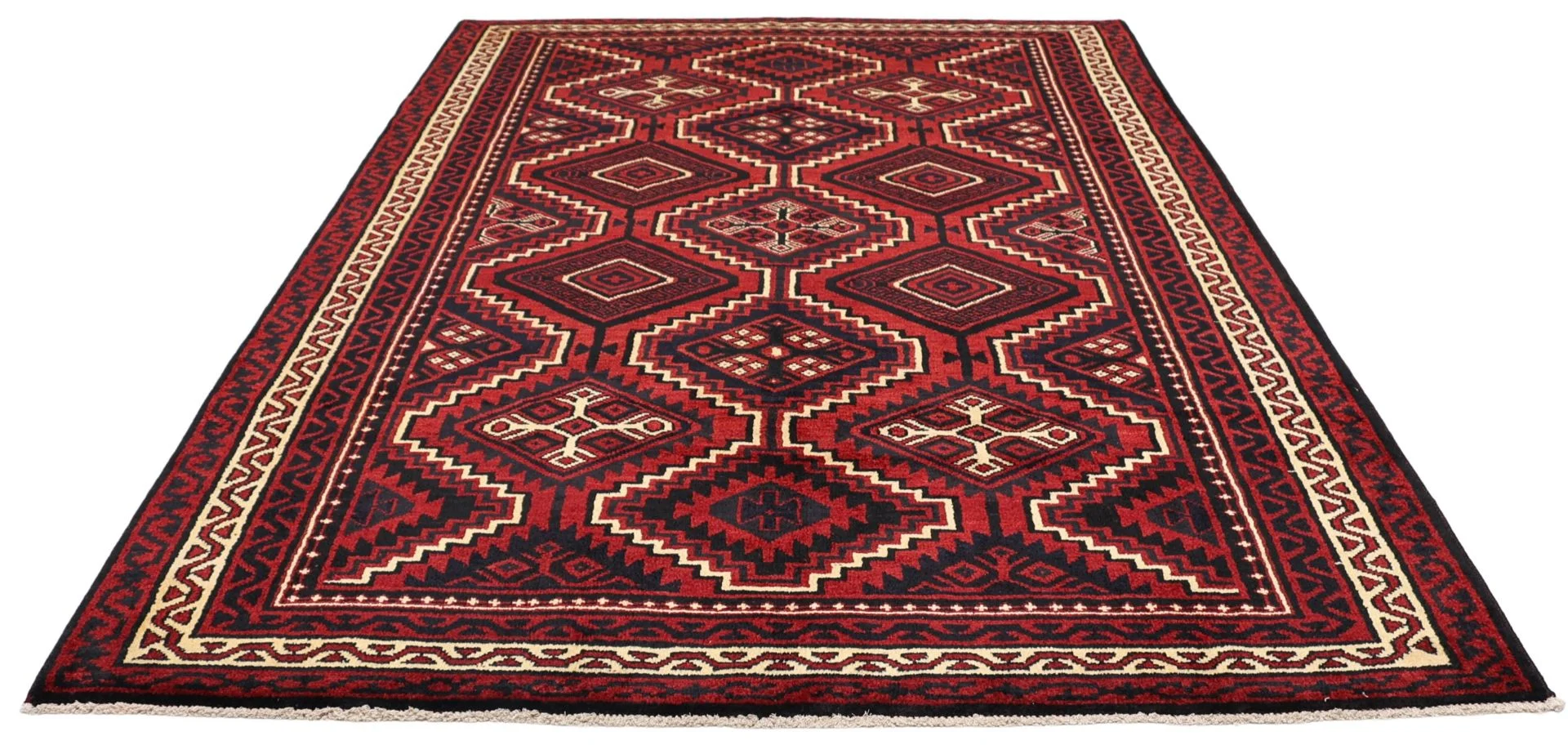 Alternative view of Shiraz Persian Rug 180 × 260 cm in Wool, hand-knotted
