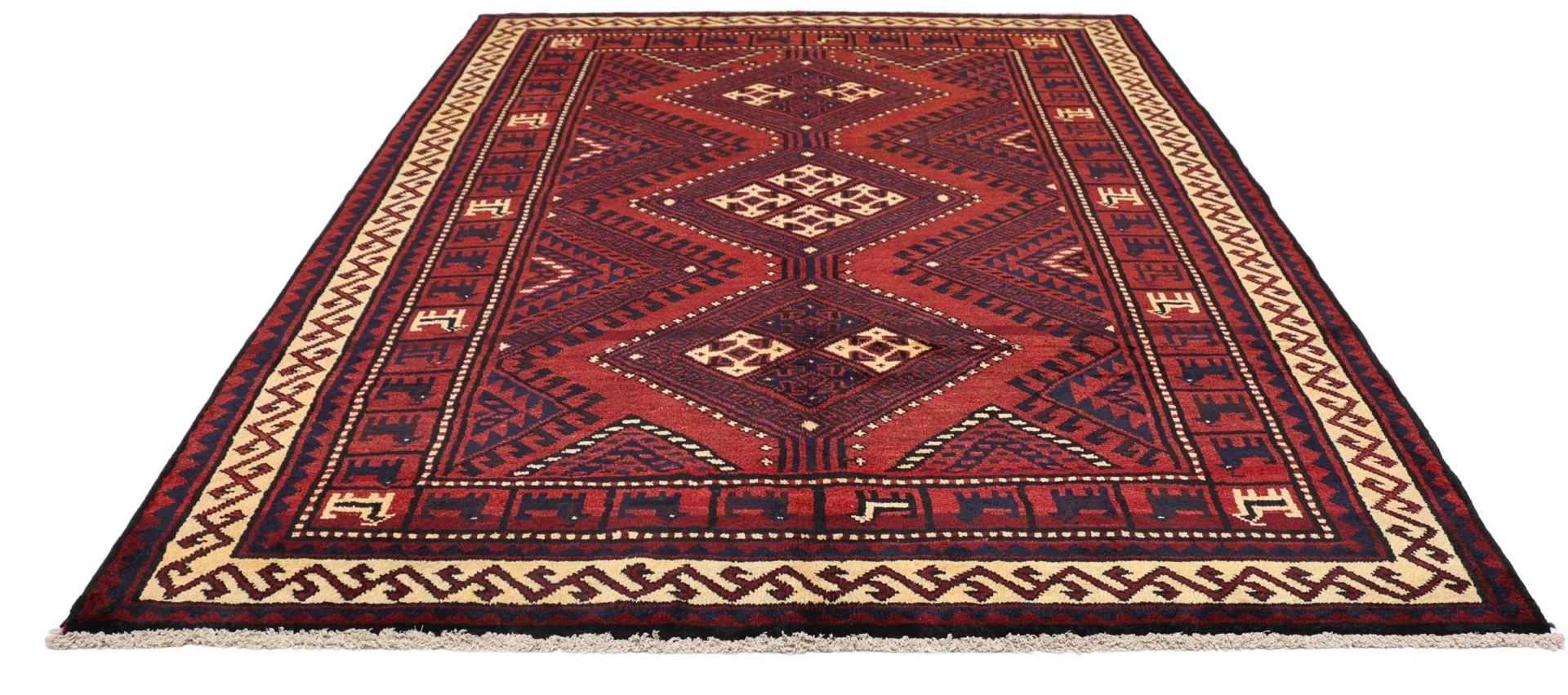 Alternative view of Hand-Knotted Shiraz Persian Rug, 180 × 250 cm, Wool