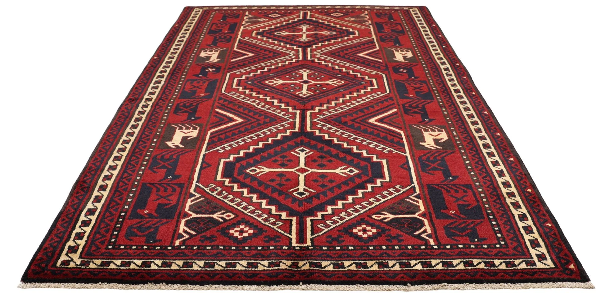 Alternative view of Shiraz Persian Rug 170 × 255 cm in Wool, hand-knotted