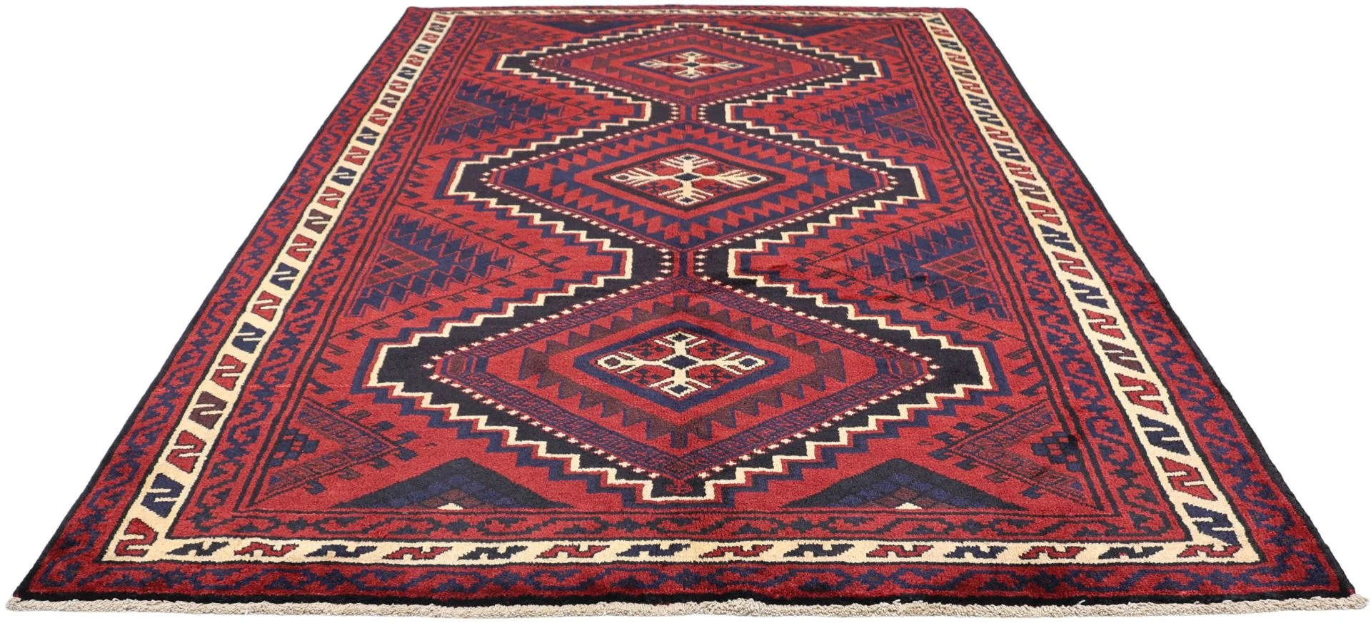 Alternative view of Wool Shiraz Persian Rug 185 × 265 cm, hand-knotted