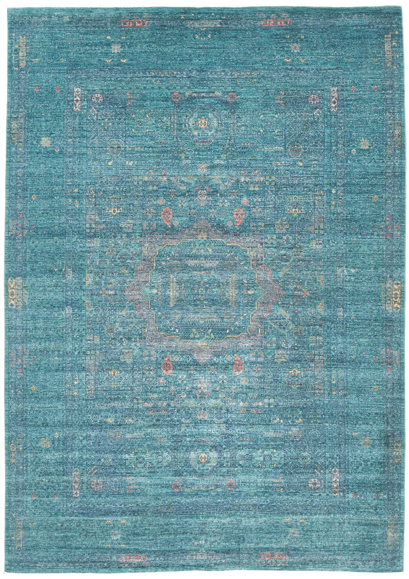 Mamluk Pakistani Rug 210 × 297 cm in Wool, hand-knotted