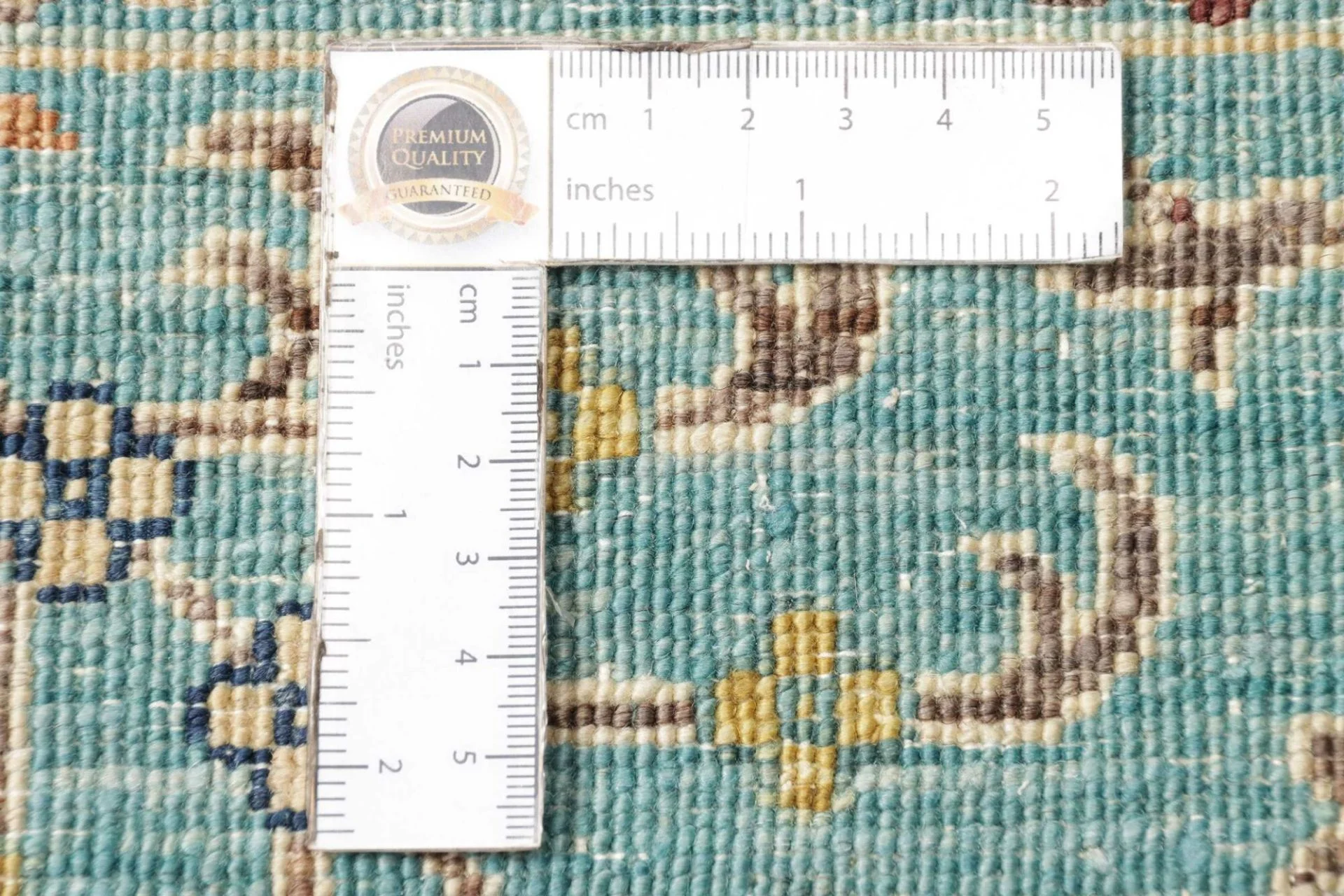 Hand-Knotted Samarkand Pakistani Rug, 207 × 294 cm, Wool - Image 11
