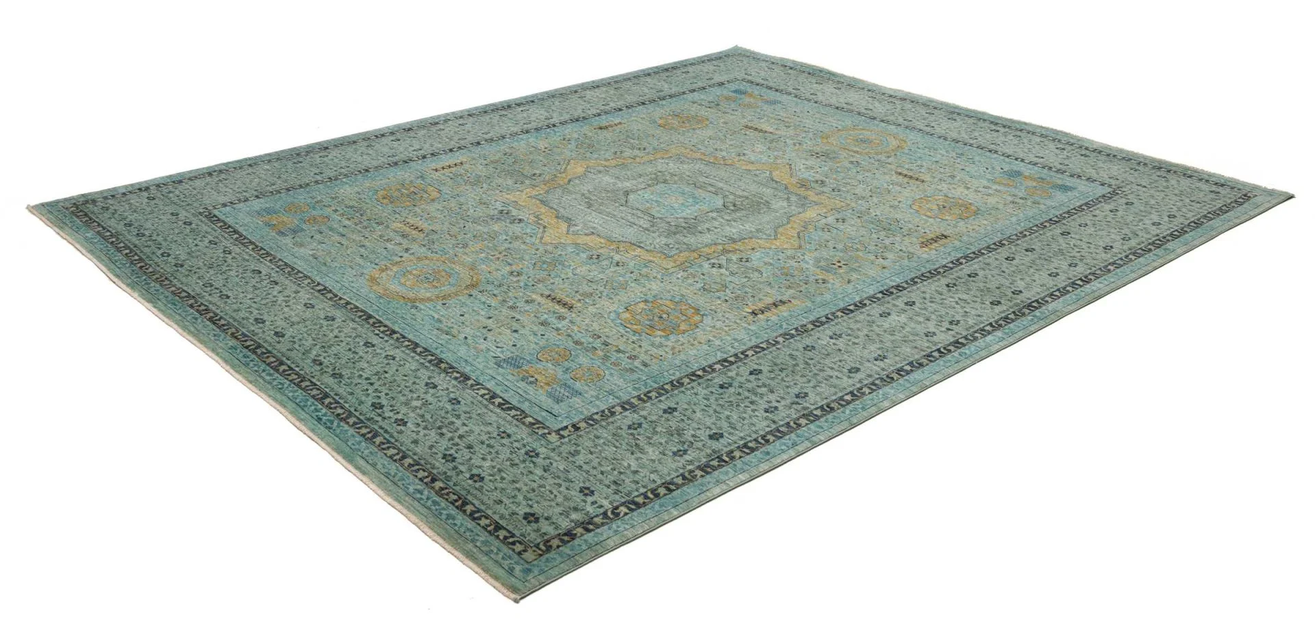 Alternative view of Mamluk Pakistani Rug 253 × 305 cm in Wool, hand-knotted