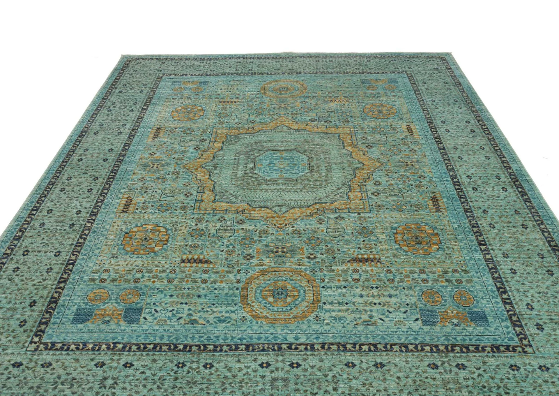 Mamluk Pakistani Rug 253 × 305 cm in Wool, hand-knotted - Image 4