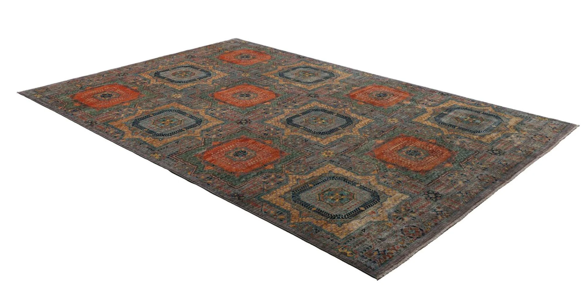 Mamluk Pakistani Rug 203 × 301 cm in Wool, hand-knotted - Image 3