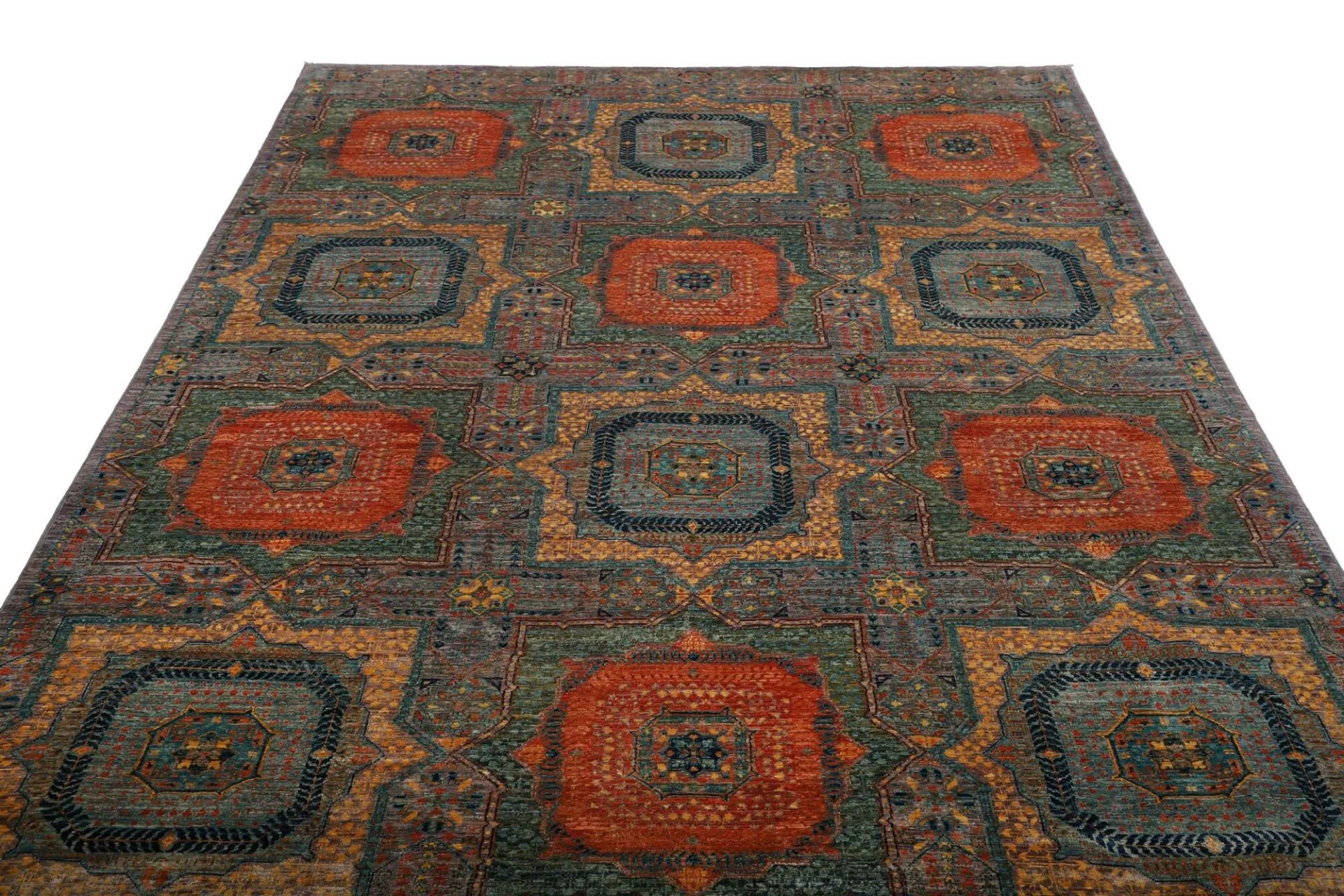 Mamluk Pakistani Rug 203 × 301 cm in Wool, hand-knotted - Image 4