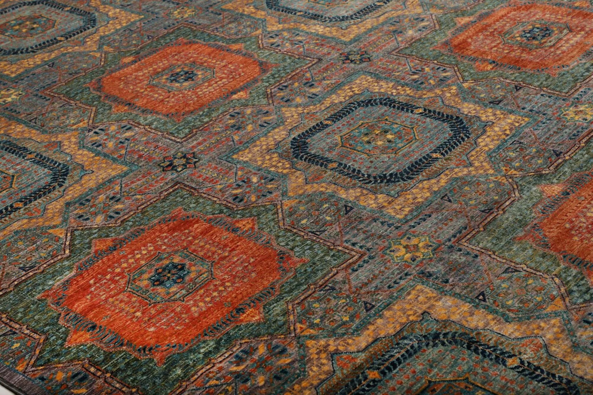 Mamluk Pakistani Rug 203 × 301 cm in Wool, hand-knotted - Image 7