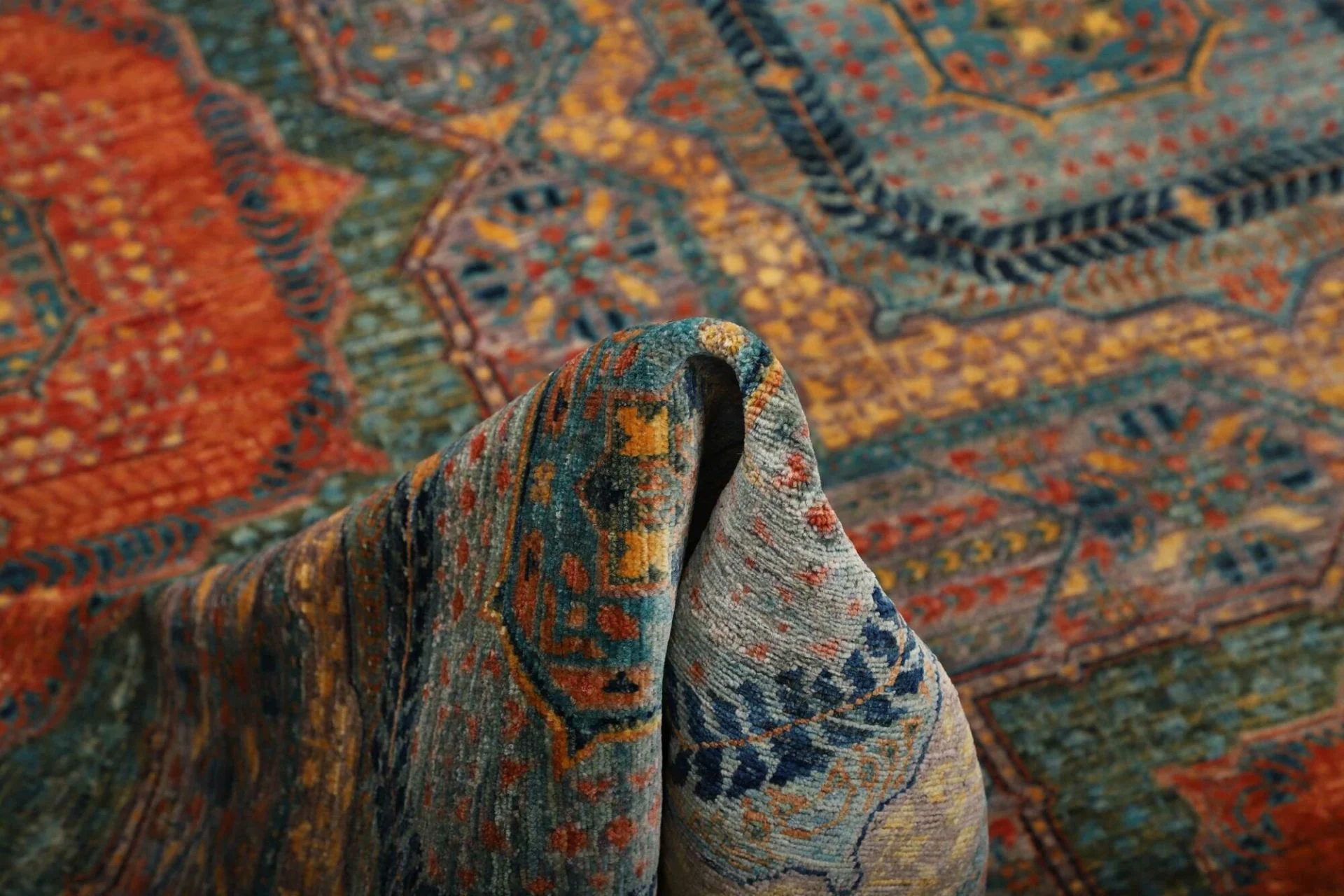 Mamluk Pakistani Rug 203 × 301 cm in Wool, hand-knotted - Image 9