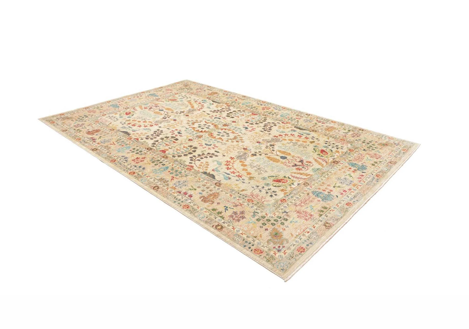 Hand-Knotted Samarkand Pakistani Rug, 205 × 304 cm, Wool - Image 3