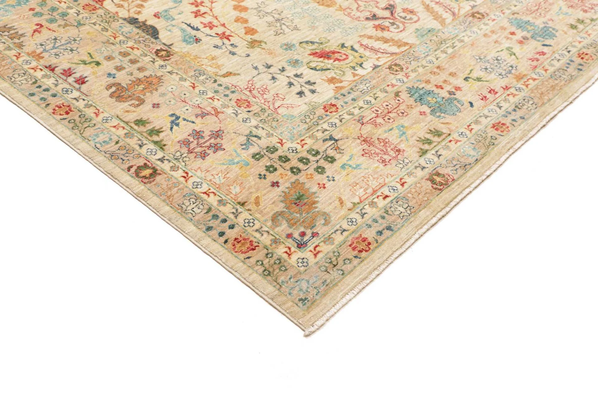 Hand-Knotted Samarkand Pakistani Rug, 205 × 304 cm, Wool - Image 5