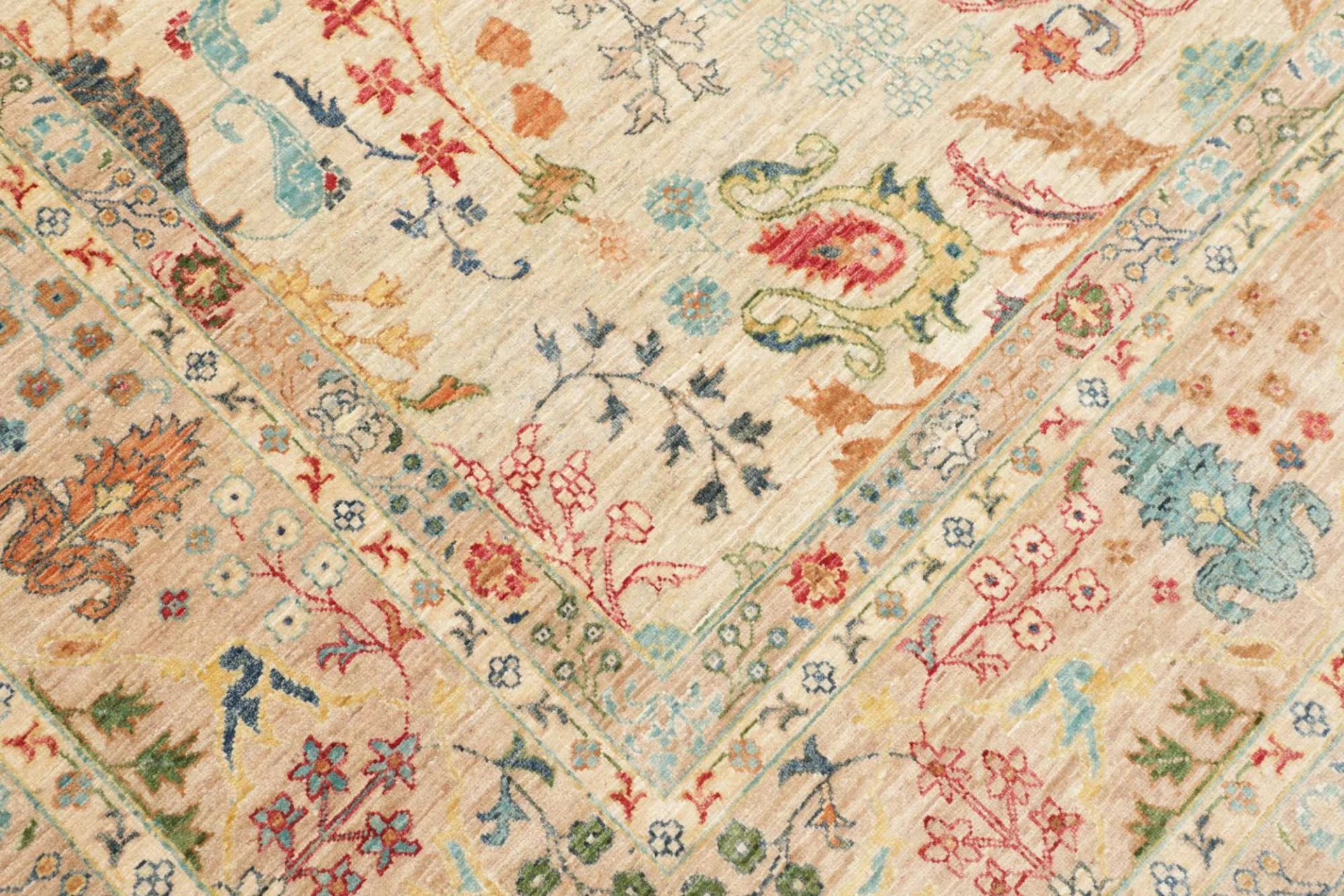 Hand-Knotted Samarkand Pakistani Rug, 205 × 304 cm, Wool - Image 6