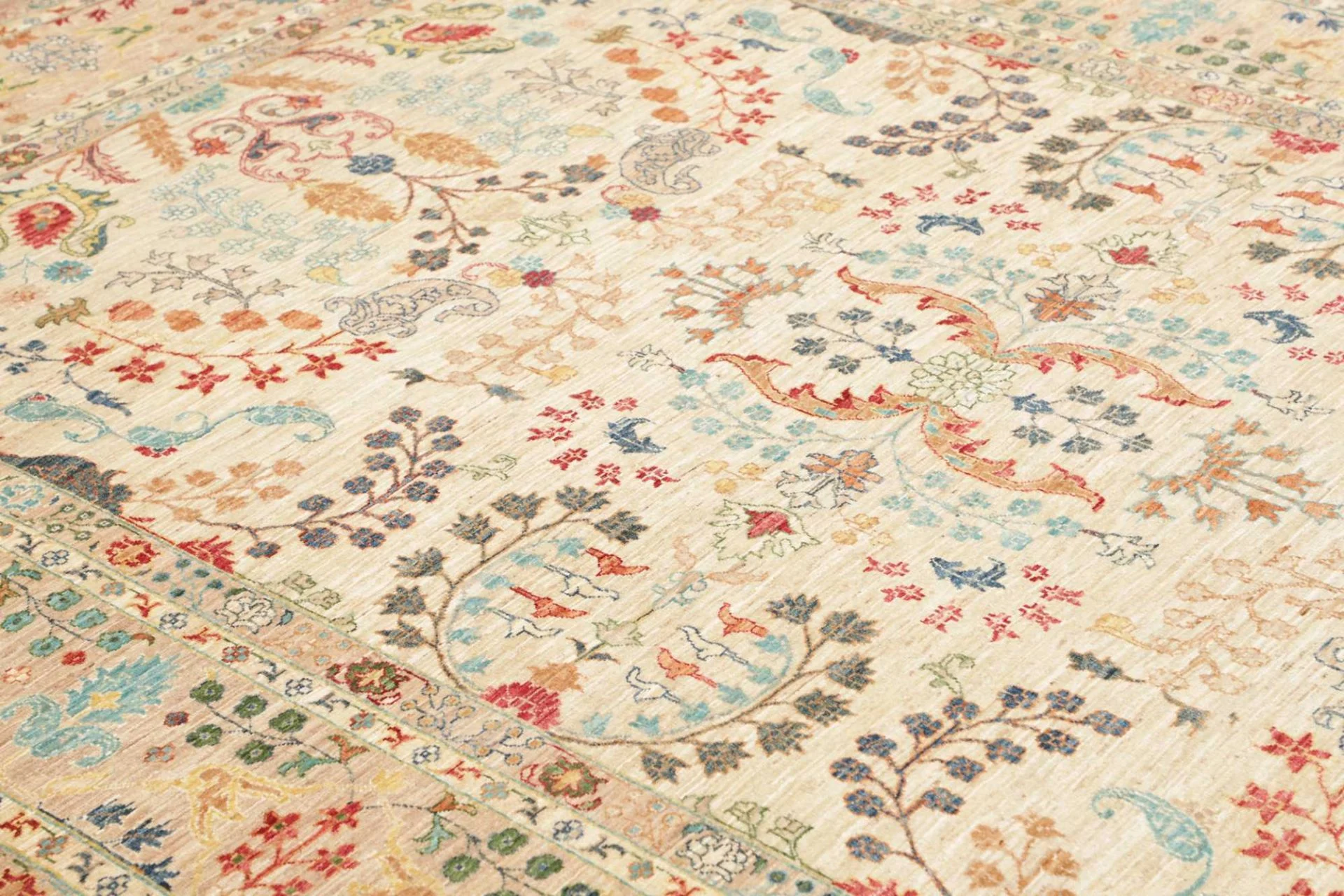 Hand-Knotted Samarkand Pakistani Rug, 205 × 304 cm, Wool - Image 7
