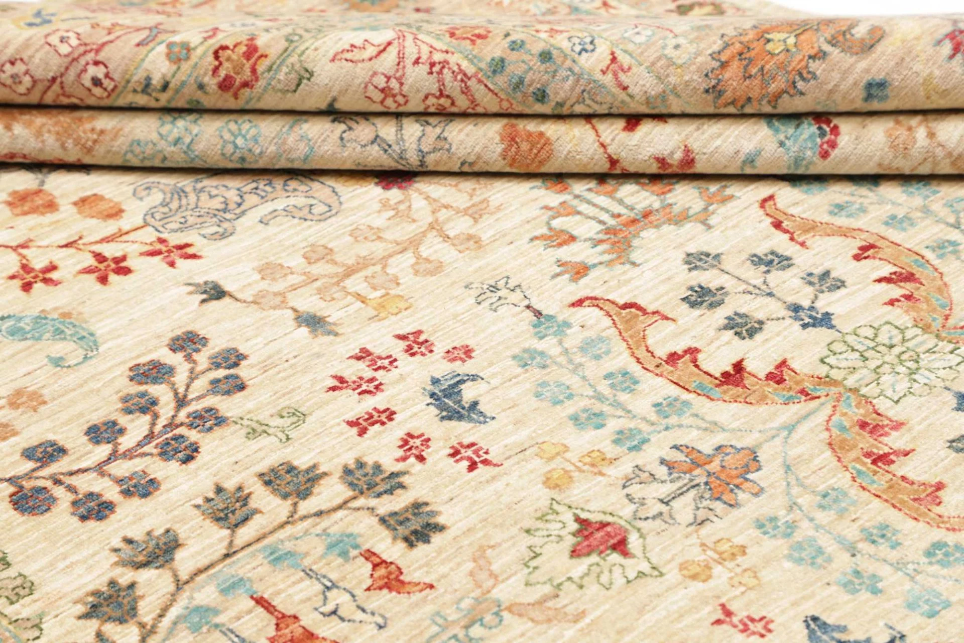 Hand-Knotted Samarkand Pakistani Rug, 205 × 304 cm, Wool - Image 10
