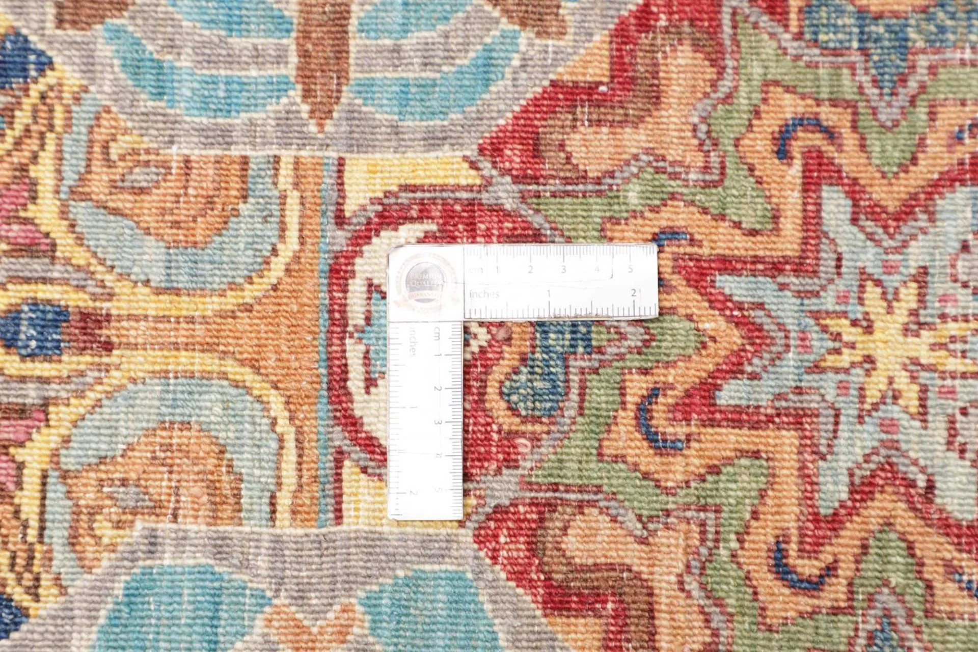 Wool Samarkand Pakistani Rug 245 × 299 cm, hand-knotted - Image 11