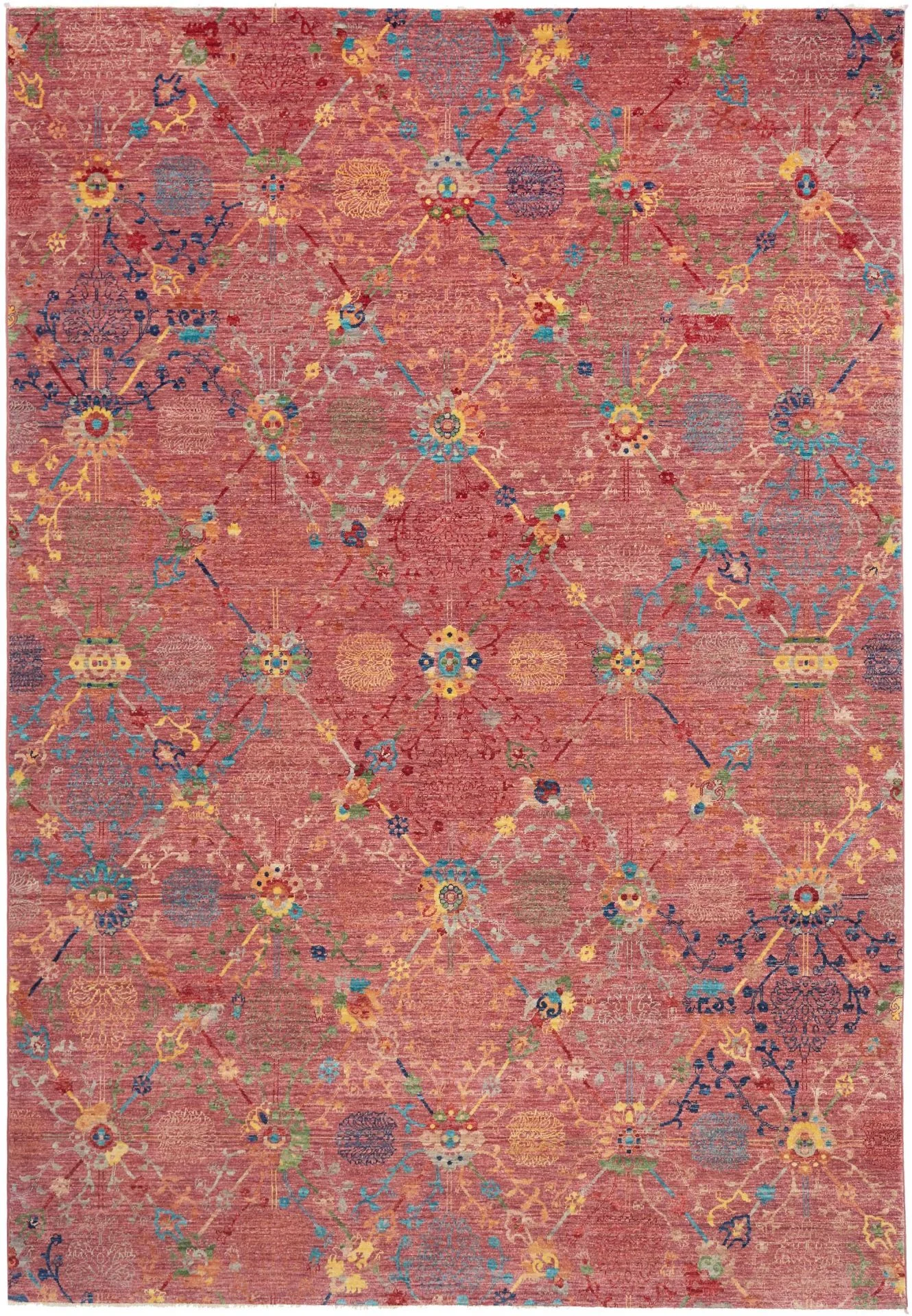 Hand-Knotted Samarkand Pakistani Rug, 205 × 295 cm, Wool