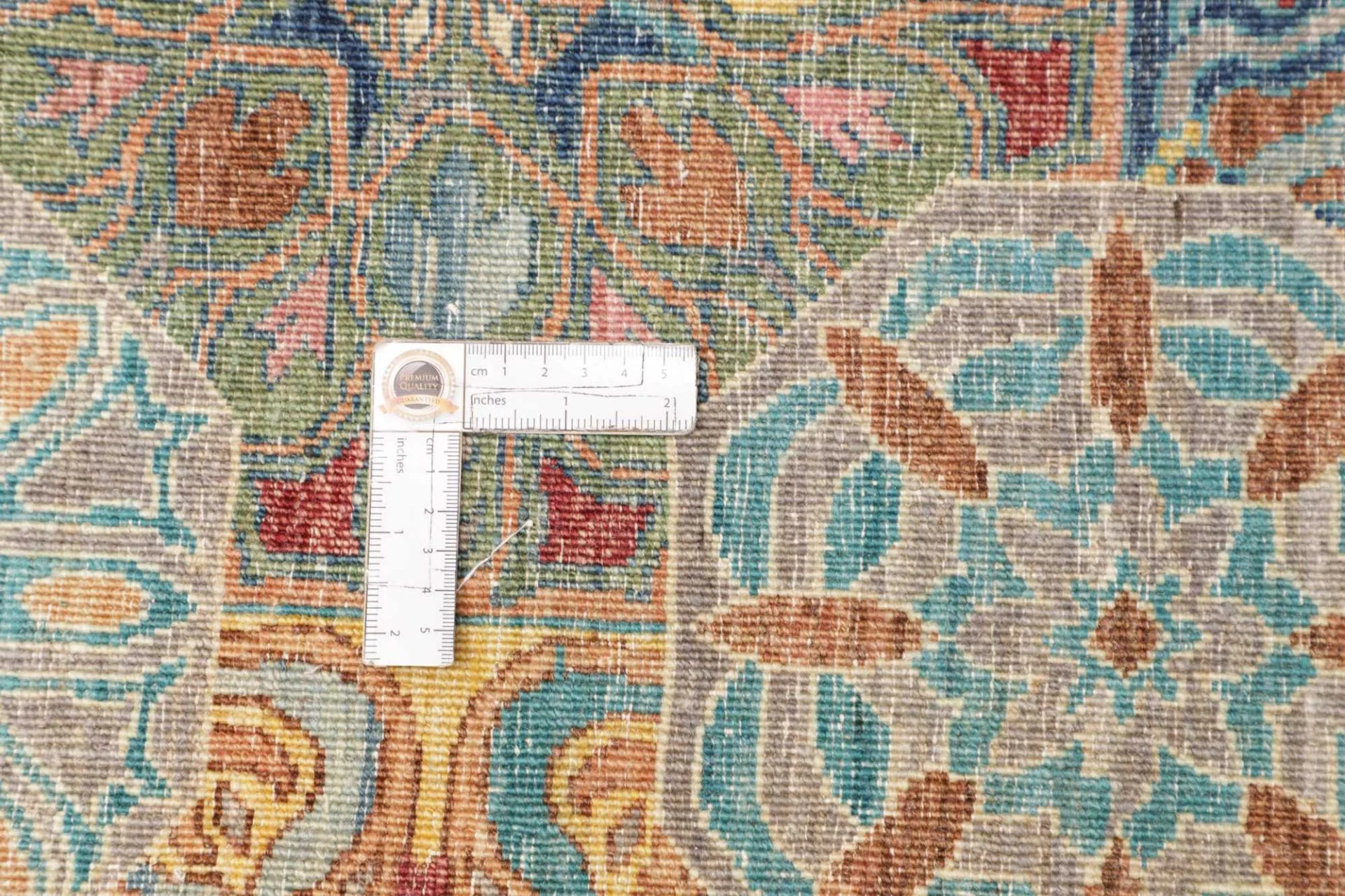 Hand-Knotted Samarkand Pakistani Rug, 205 × 293 cm, Wool - Image 11
