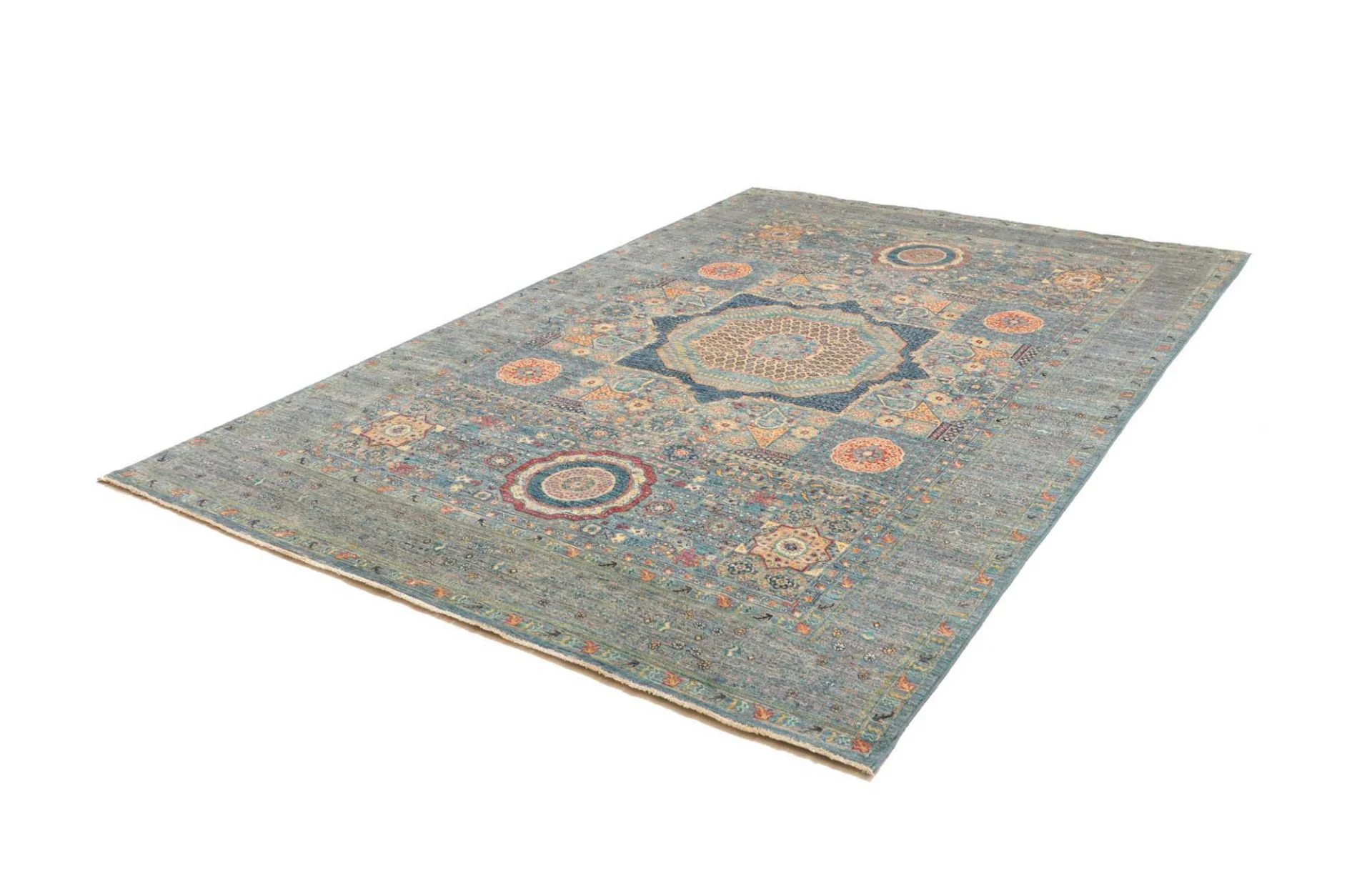Alternative view of Mamluk Pakistani Rug 209 × 289 cm in Wool, hand-knotted