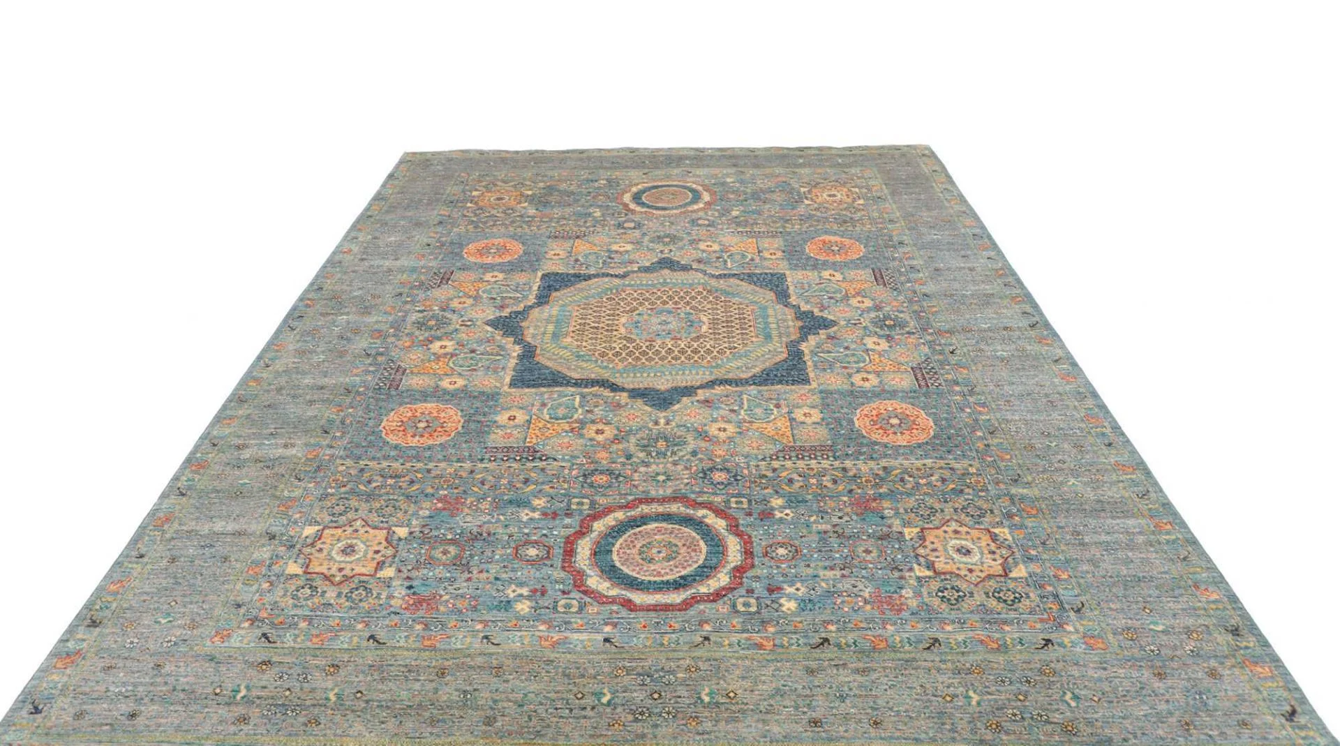 Mamluk Pakistani Rug 209 × 289 cm in Wool, hand-knotted - Image 4