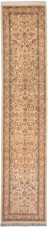 Hand-Knotted Tabriz Pakistani Rug, 80 × 380 cm, Wool