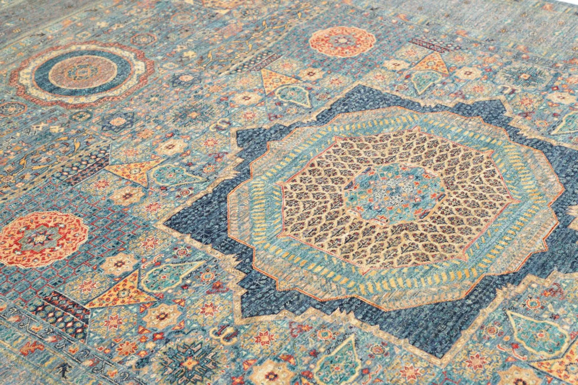 Mamluk Pakistani Rug 209 × 289 cm in Wool, hand-knotted - Image 7