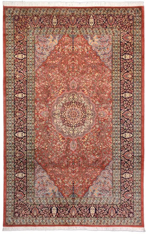 Tabriz Pakistani Rug 183 × 288 cm in Wool, hand-knotted