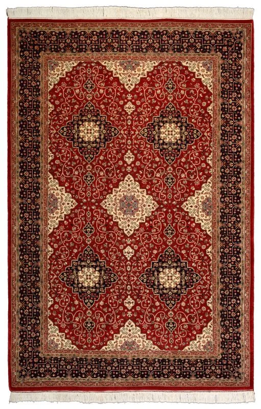 Wool Kashan Pakistani Rug 187 × 280 cm, hand-knotted