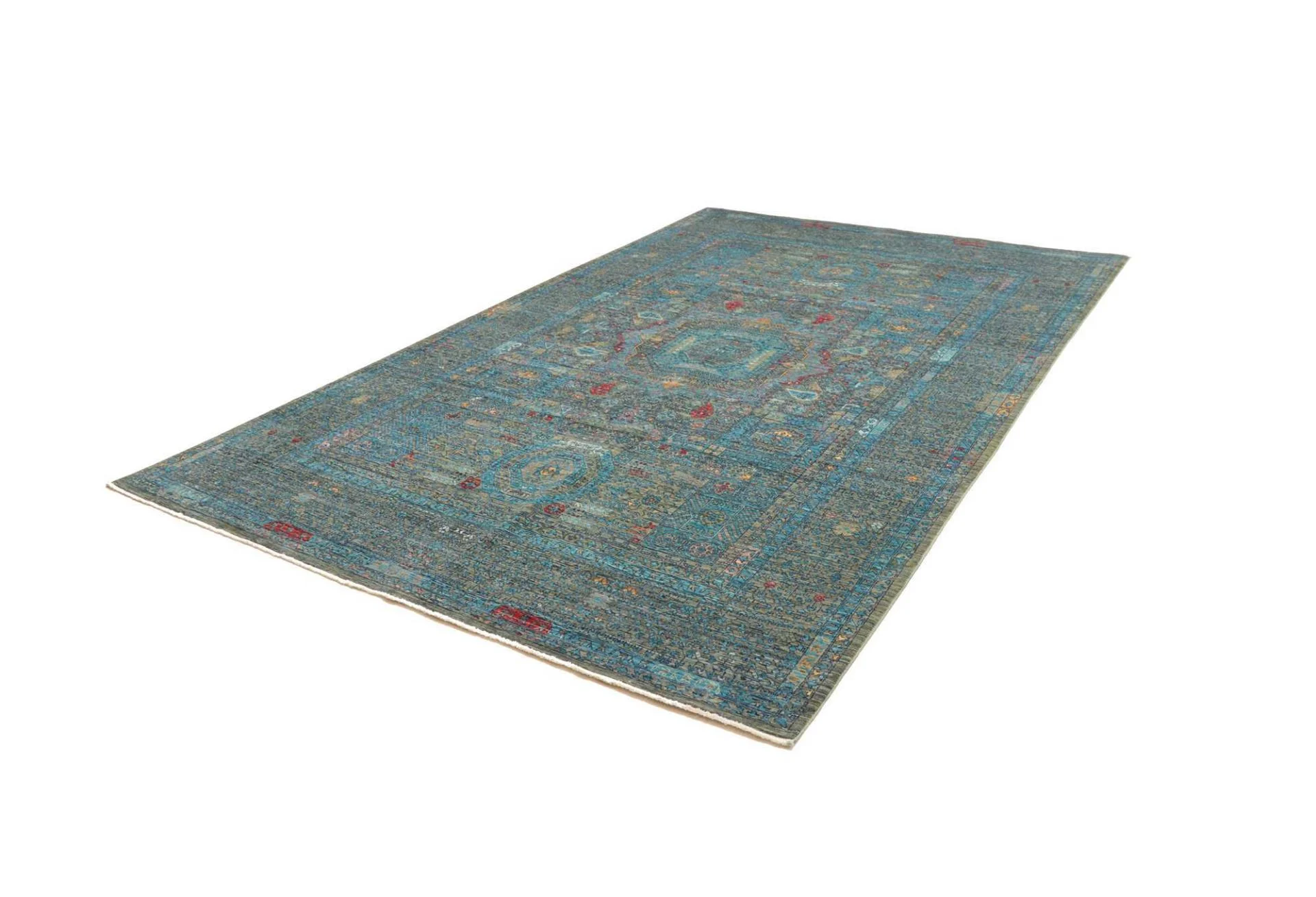 Alternative view of Hand-Knotted Mamluk Pakistani Rug, 202 × 303 cm, Wool