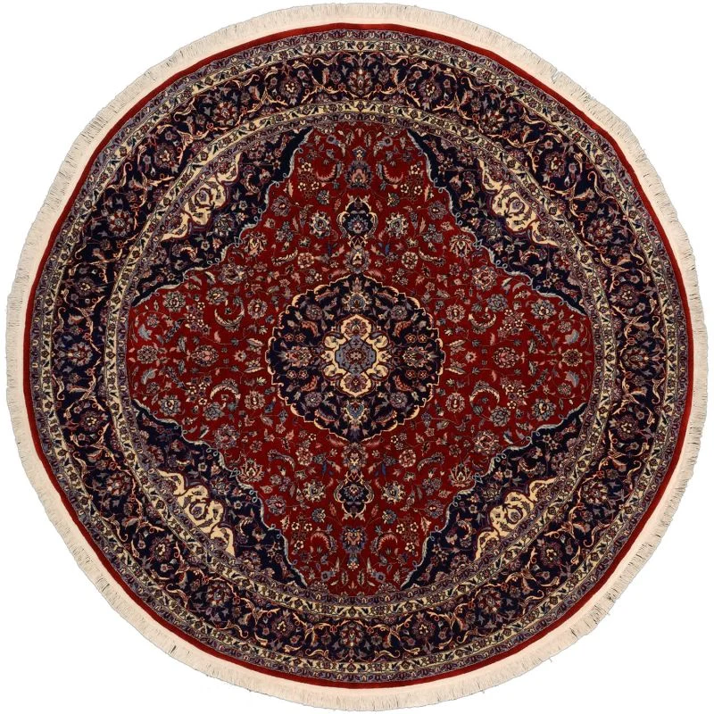 Hand-Knotted Isfahan Chinese Rug, 200 × 200 cm, Wool