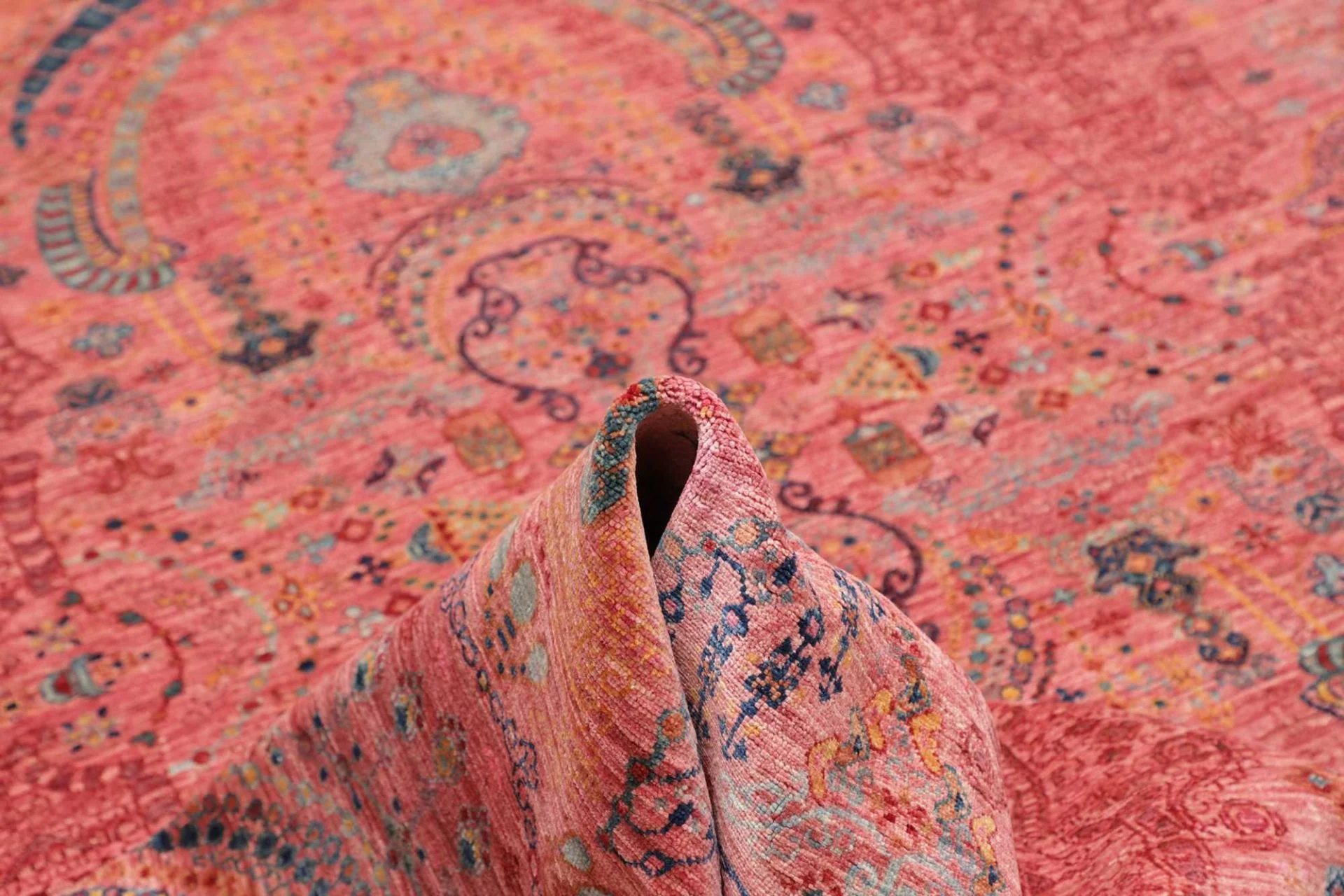 Wool Samarkand Pakistani Rug 255 × 312 cm, hand-knotted - Image 9