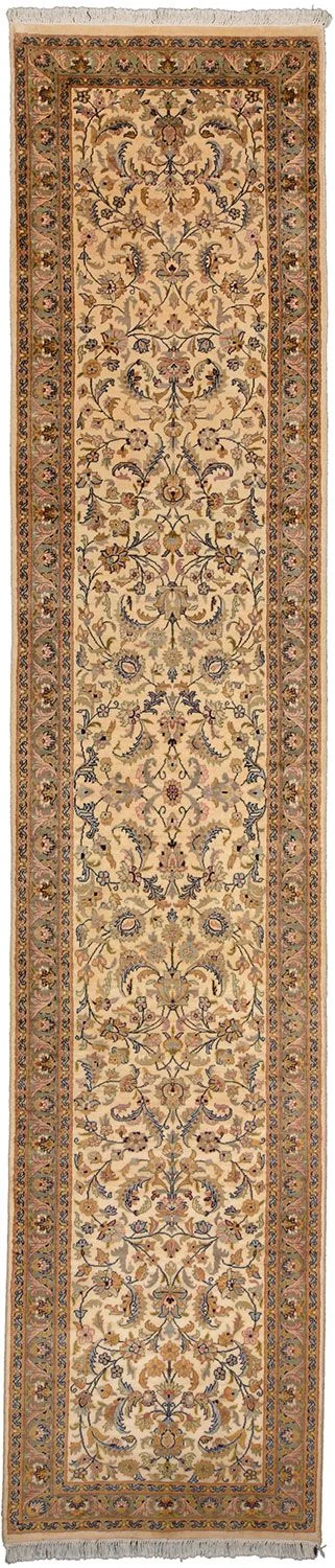 Tabriz Pakistani Rug 77 × 370 cm in Wool, hand-knotted