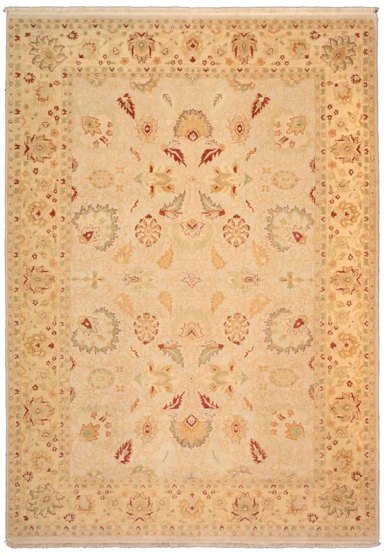 Wool Ziegler Pakistani Rug 214 × 293 cm, hand-knotted