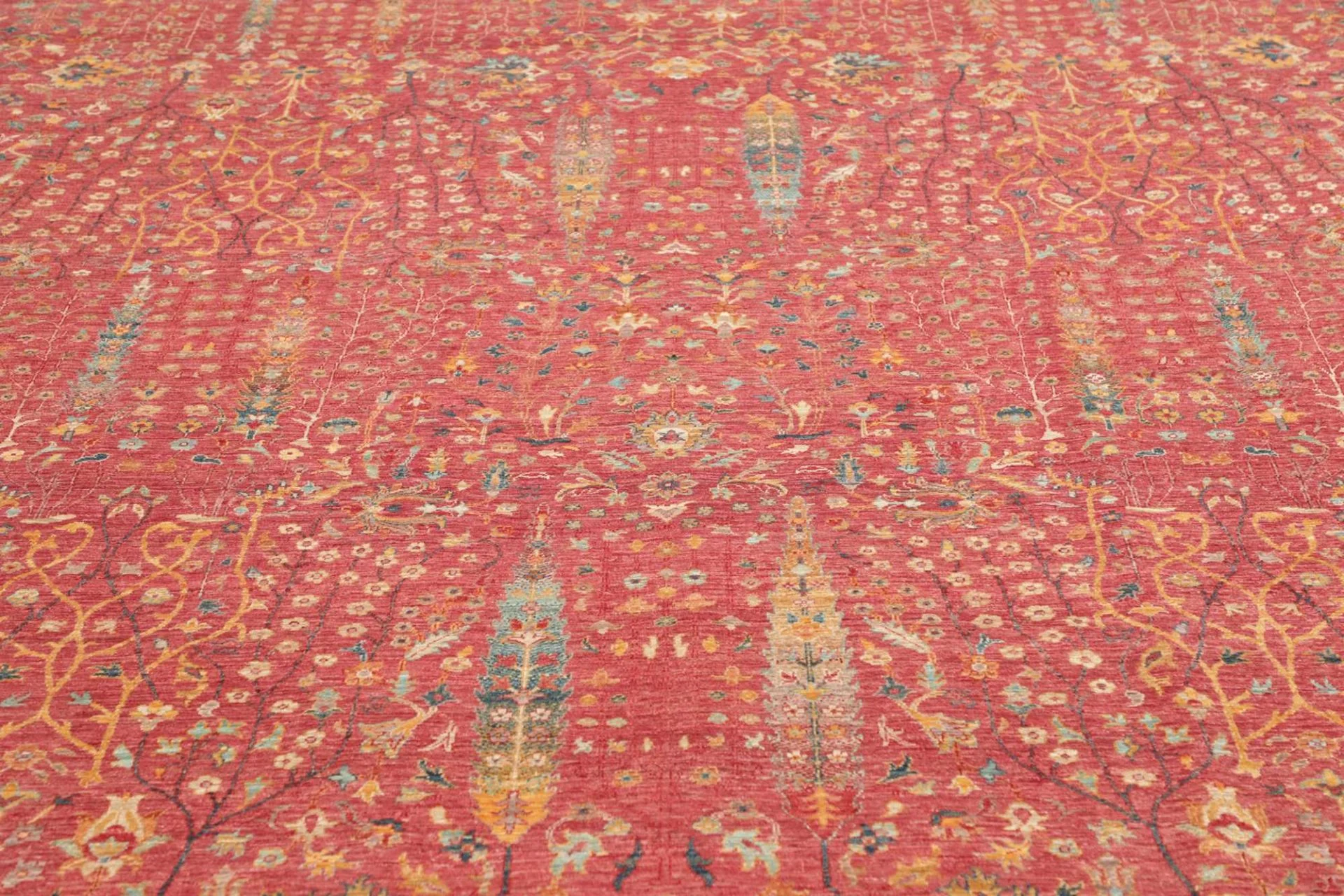 Hand-Knotted Samarkand Pakistani Rug, 249 × 314 cm, Wool - Image 8
