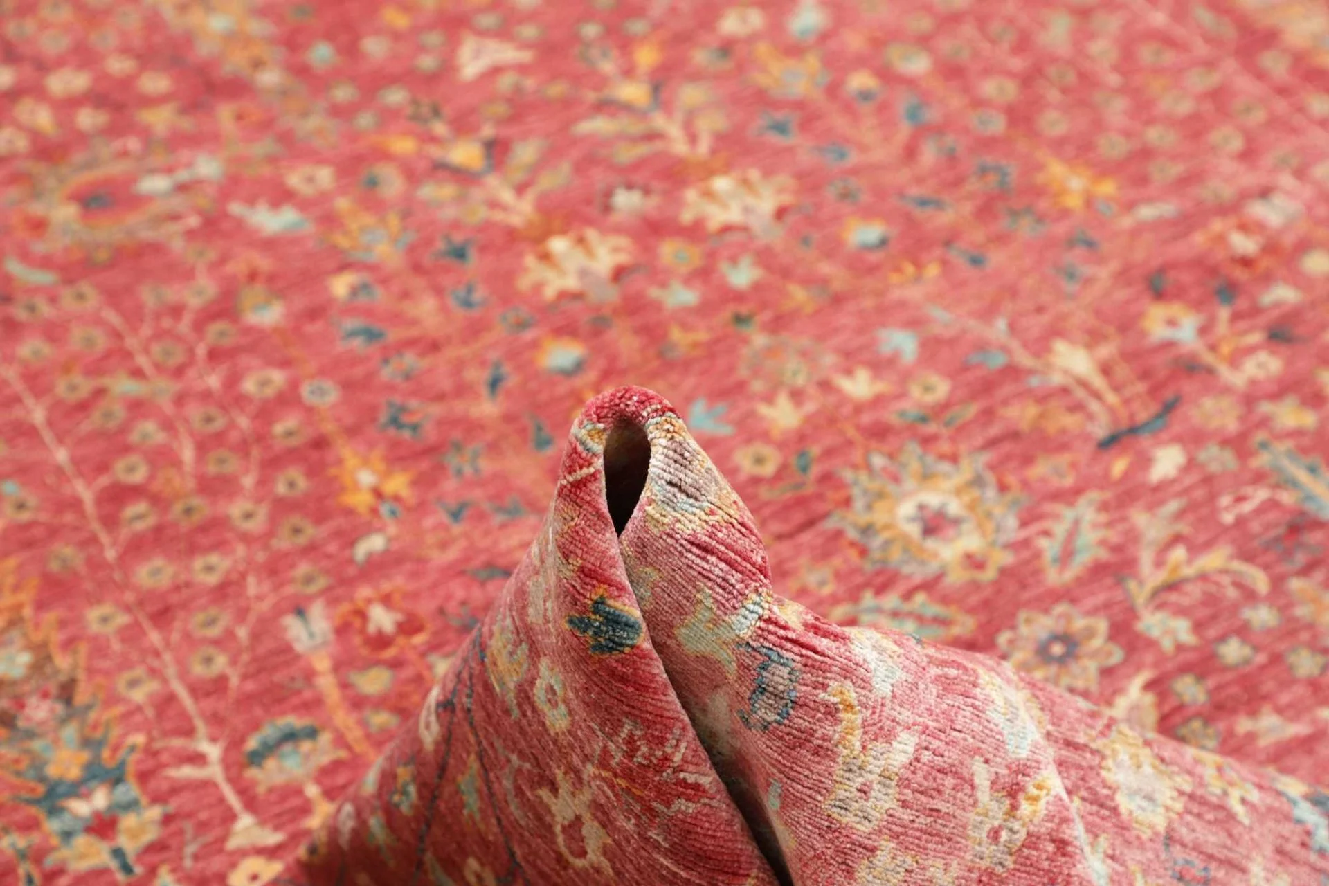 Hand-Knotted Samarkand Pakistani Rug, 249 × 314 cm, Wool - Image 9