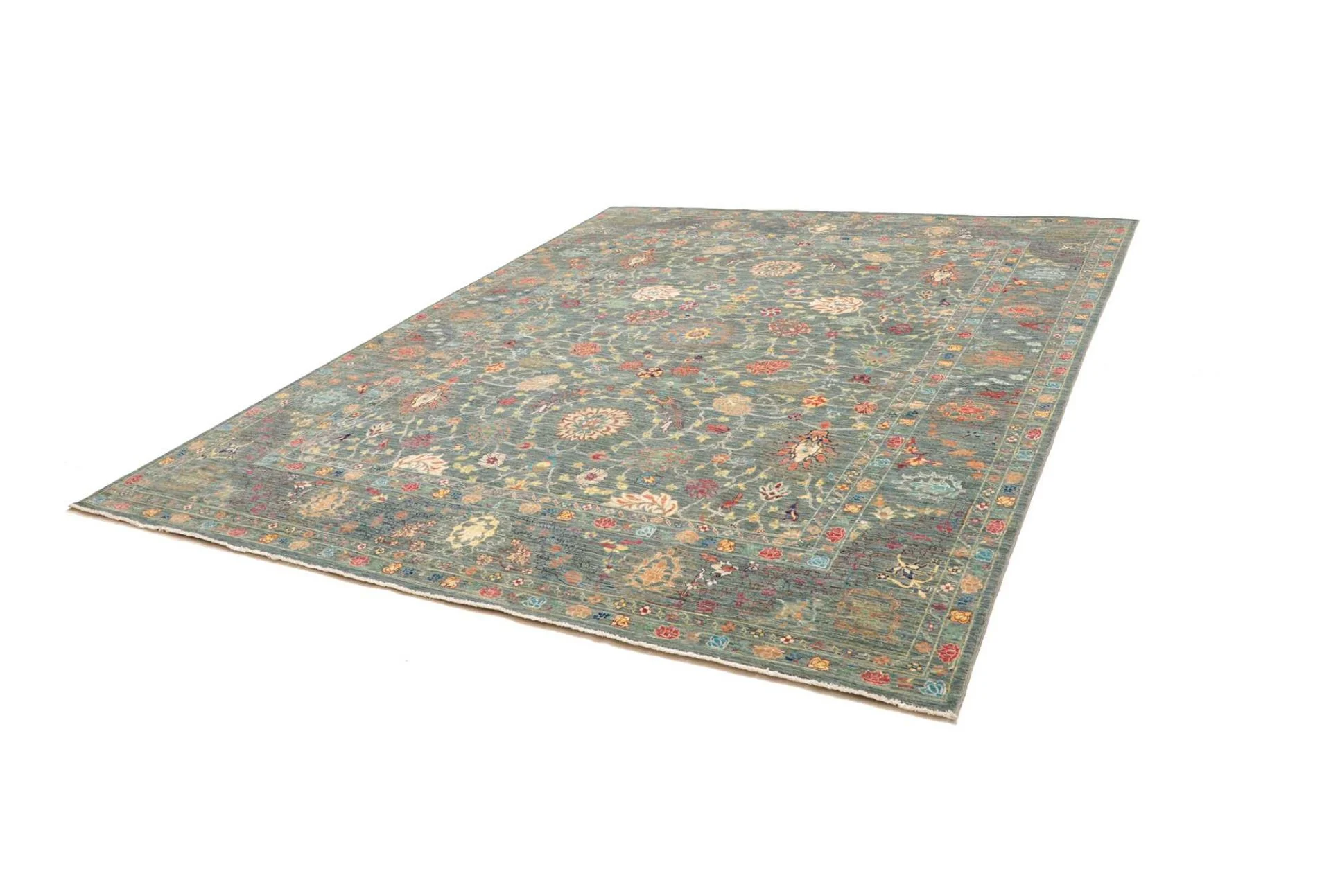 Alternative view of Hand-Knotted Samarkand Pakistani Rug, 248 × 298 cm, Wool